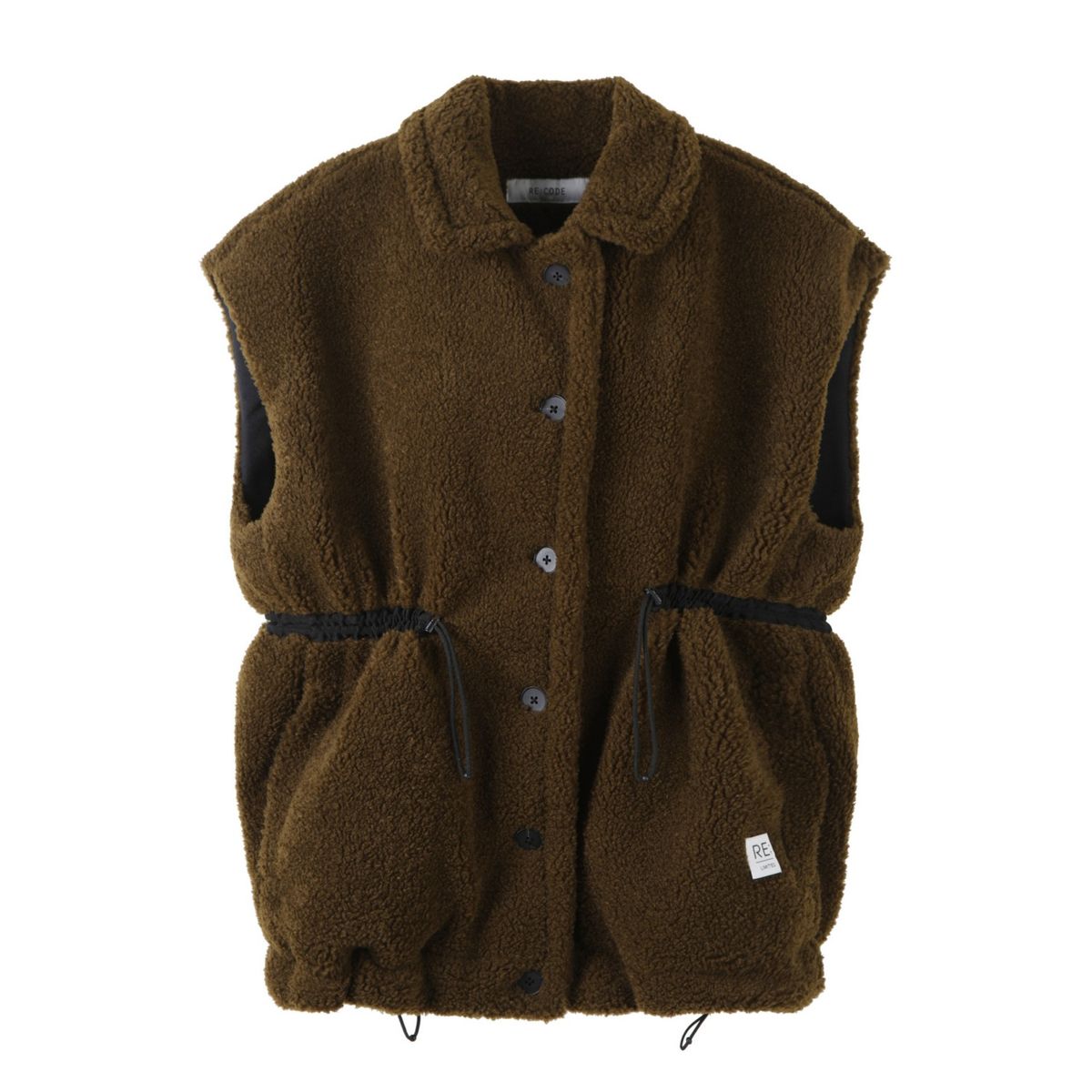 래코드(RECODE) Over Sized Shearing Vest_RQVAW23534BRX