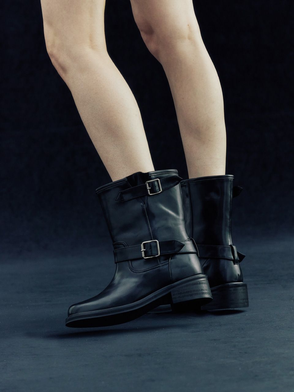 KOMOREBI MUSEUM ■ KM118 Handmade 90s Biker Middle Boots MUSINSA | KOMOREBI MUSEUM KM090 Handmade Leather Biker