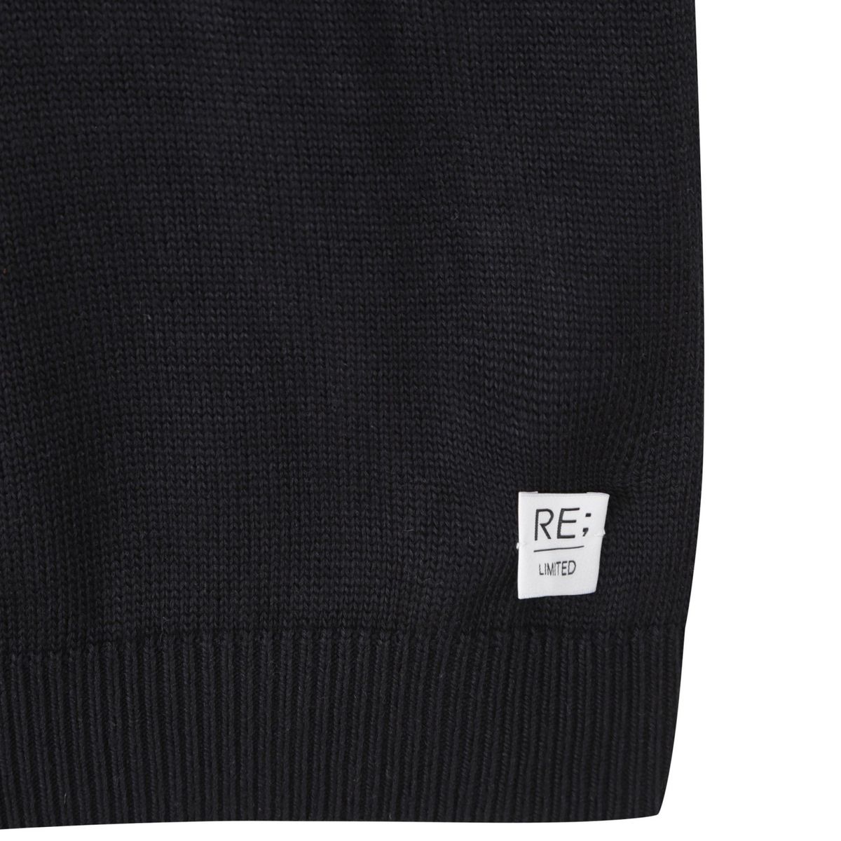 래코드(RECODE) Gloves Mixed Turtle Neck Knit Top_R0WAA23101BKX
