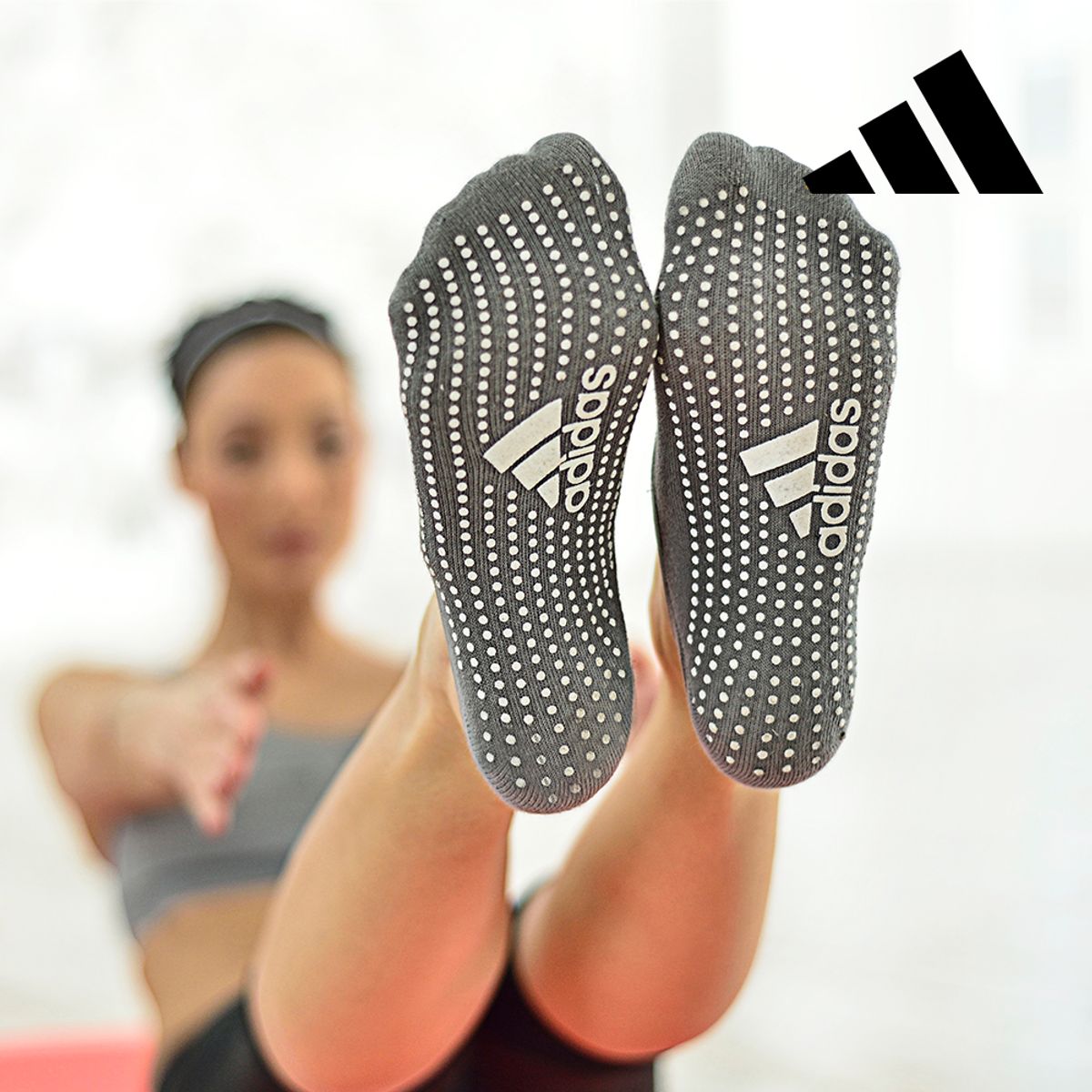 아디다스 피트니스(ADIDAS FITNESS) 필라테스 요가 양말 2팩 세트