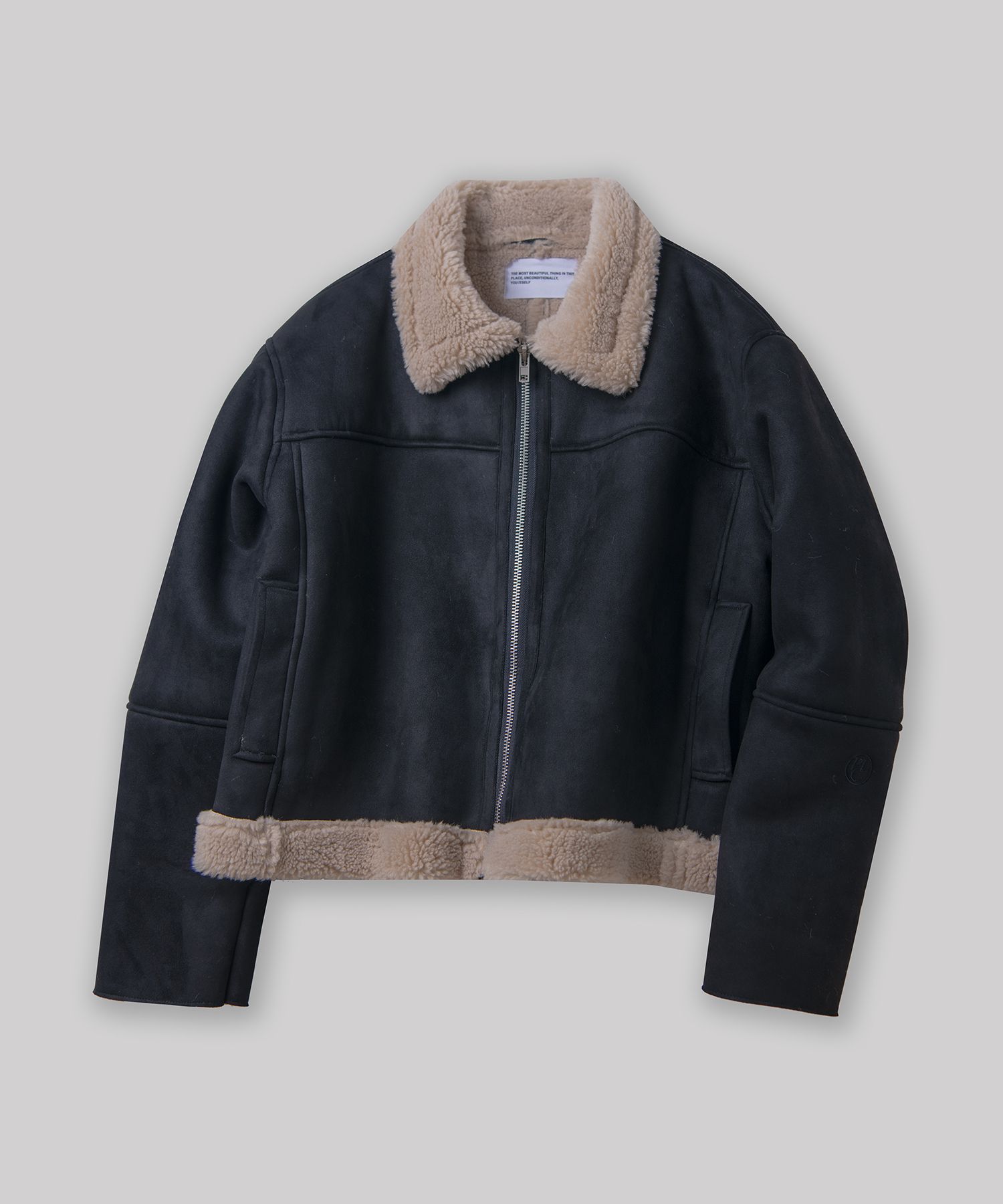[PLACE STUDIO] VINTAGE WASHE SUEDE MUSTANG JACKET★韓国人気 MUSINSA | PLACE STUDIO Vintage Washed Minimal Suede Mouton