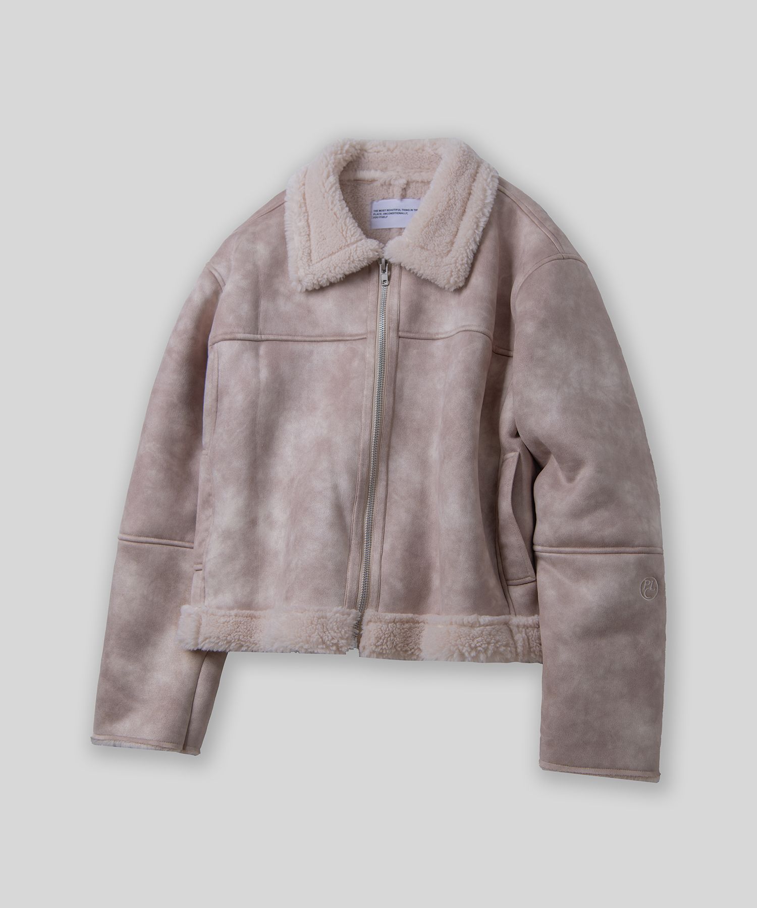 [PLACE STUDIO] VINTAGE WASHE SUEDE MUSTANG JACKET★韓国人気 MUSINSA | PLACE STUDIO Vintage Washed Minimal Suede Mouton