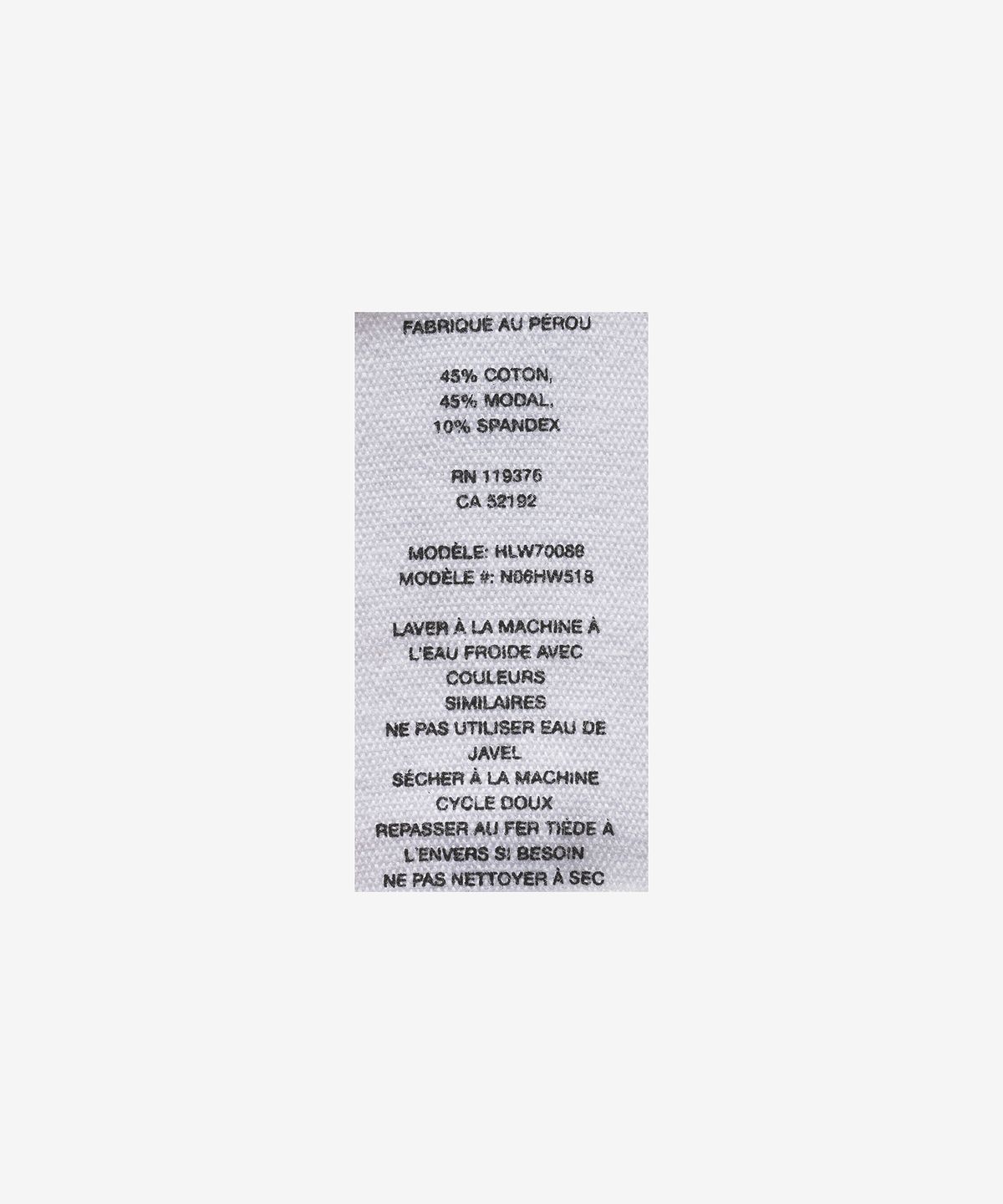 헬무트 랭(HELMUT LANG) 스퀘어넥 롱 슬리브 탑 - 아이보리 / N06HW518Q3W