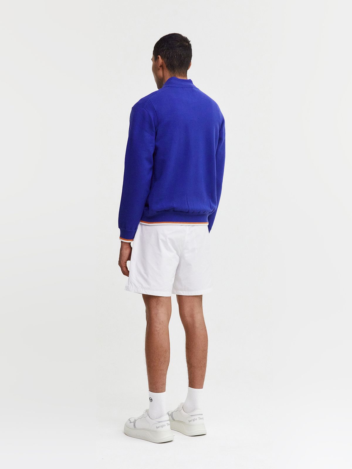 세르지오 타키니(SERGIO TACCHINI) M 리조트 울 빅 로고 스웨터 풀오버 (D.Blue)