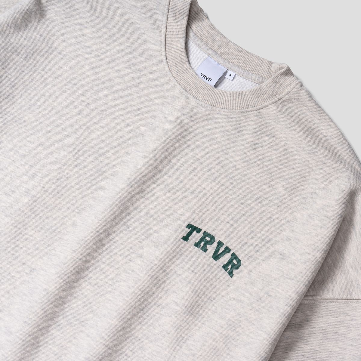티알브이알(TRVR) Sweatshirts F-Graphic Oatmeal