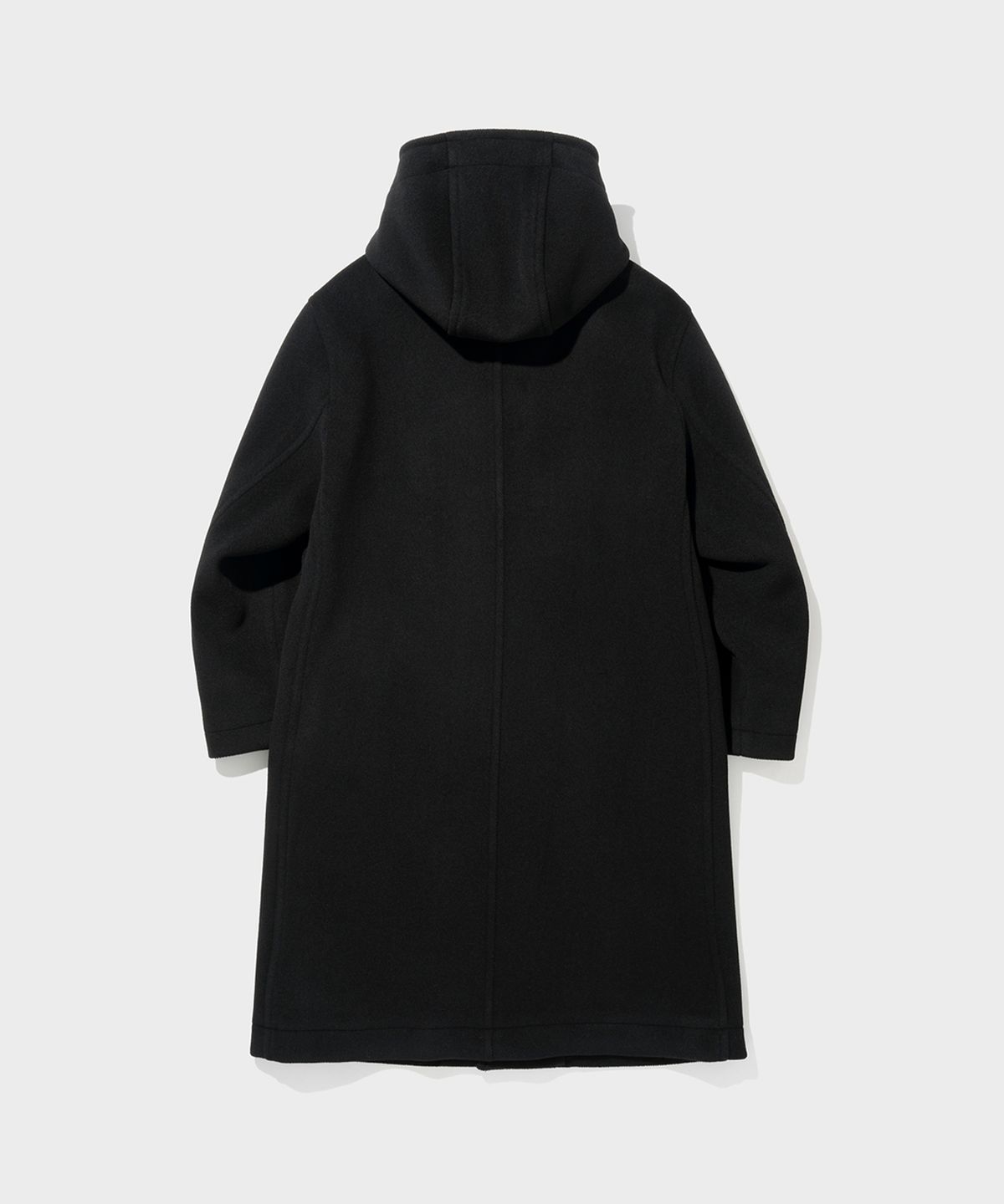셔터(SHIRTER) PILE WOOL HOODED COAT (BLACK)