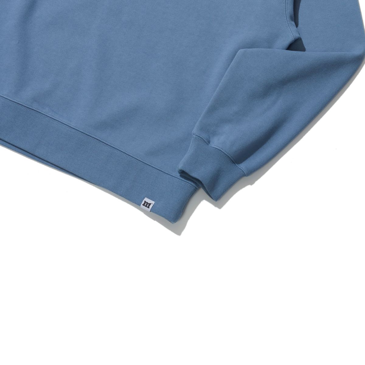 마크엠(MARKM) MARKM BASIC LOGO CREW NECK SWEAT BLUE