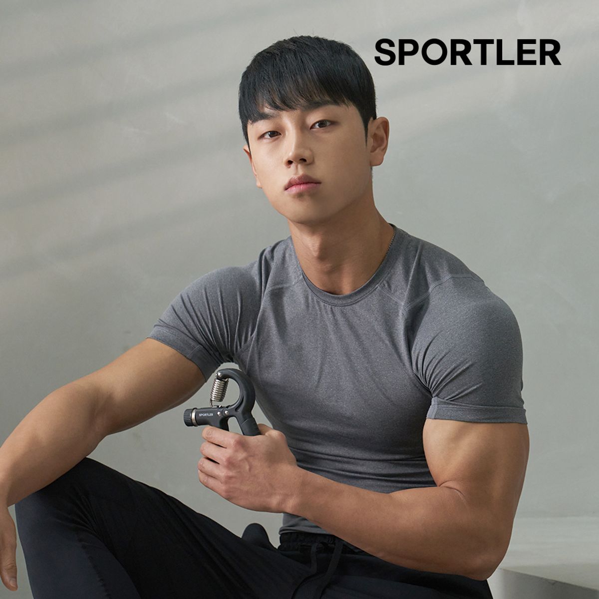 스포틀러(SPORTLER) 무소음 강도조절 악력기 세트(2개입)