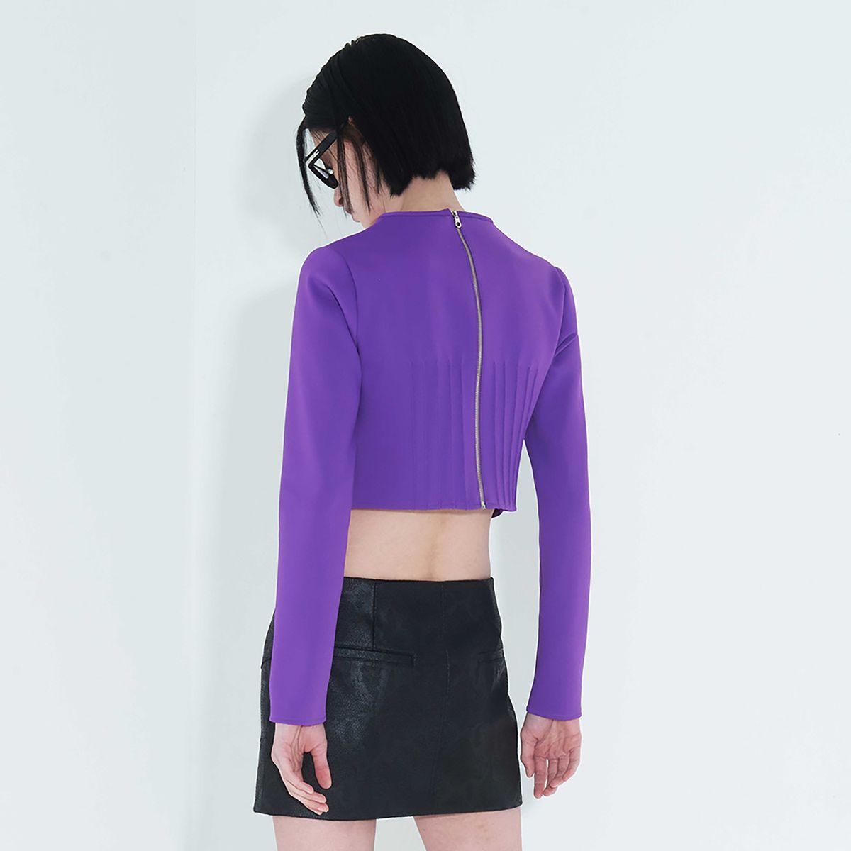 킴지수(KIMZISU) Pintuck Jersey Top _ Purple
