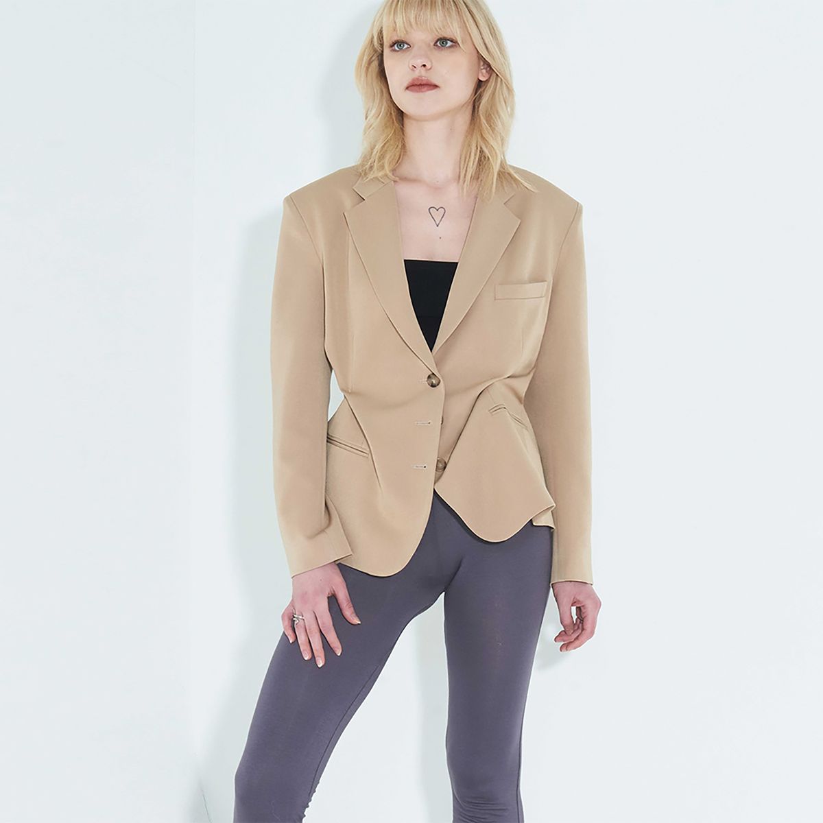 킴지수(KIMZISU) DOZI - Pinched Tailored Jacket _ Beige