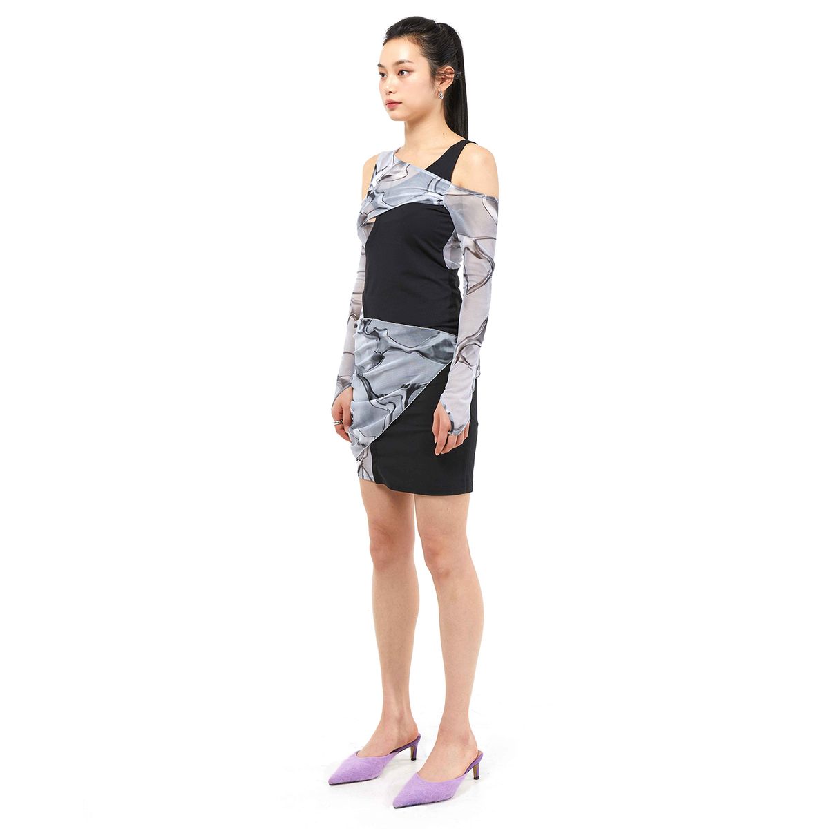 킴지수(KIMZISU) In&Out 3D Printed Dress _ Black