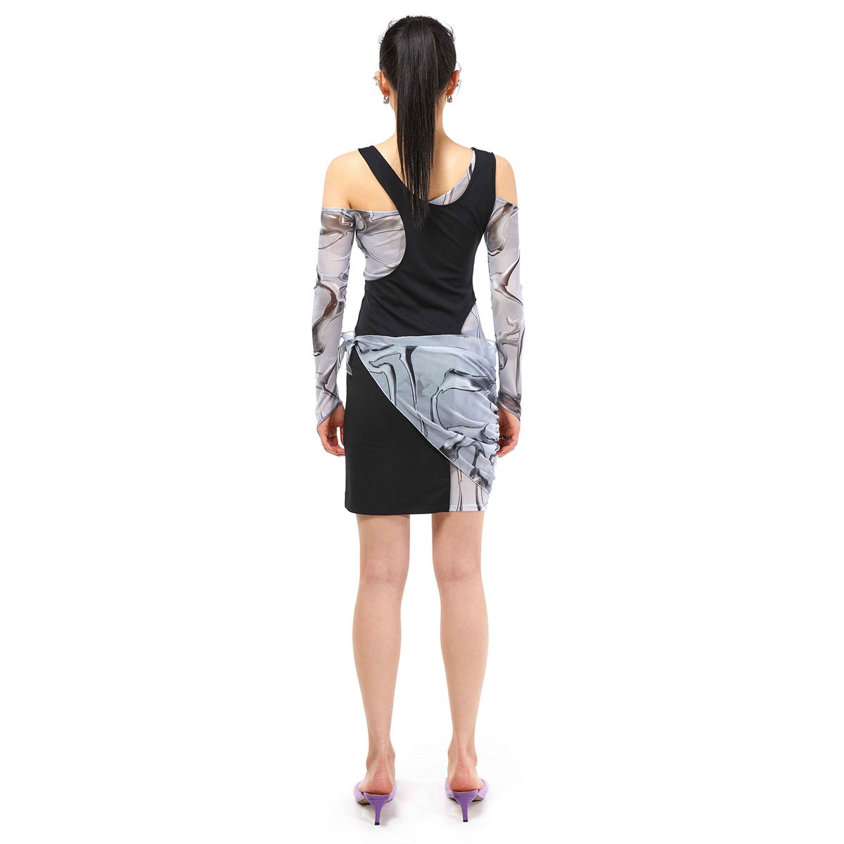 킴지수(KIMZISU) In&Out 3D Printed Dress _ Black