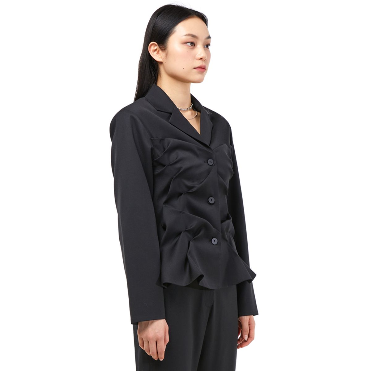 킴지수(KIMZISU) [재입고] DOZI - Slim Jacket _ Black