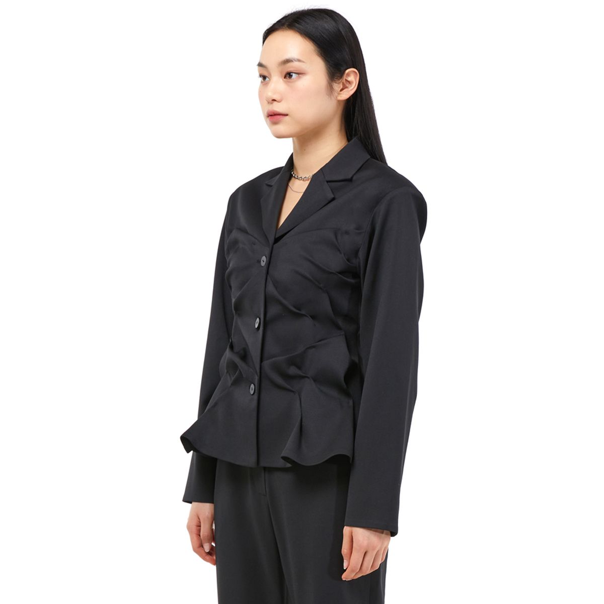 킴지수(KIMZISU) [재입고] DOZI - Slim Jacket _ Black