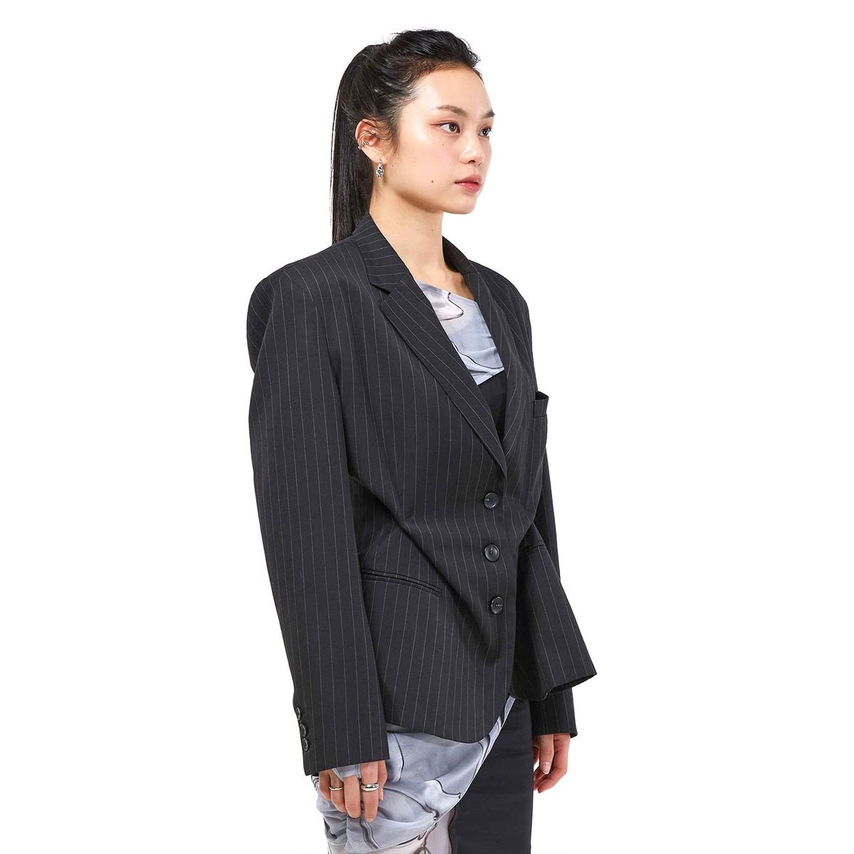 킴지수(KIMZISU) DOZI - Pinched Tailored Jacket _ Black
