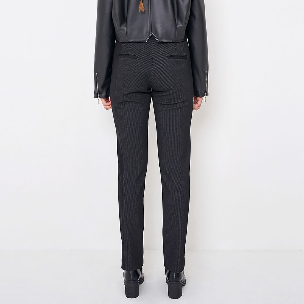 킴지수(KIMZISU) Color Block Trousers _ Black