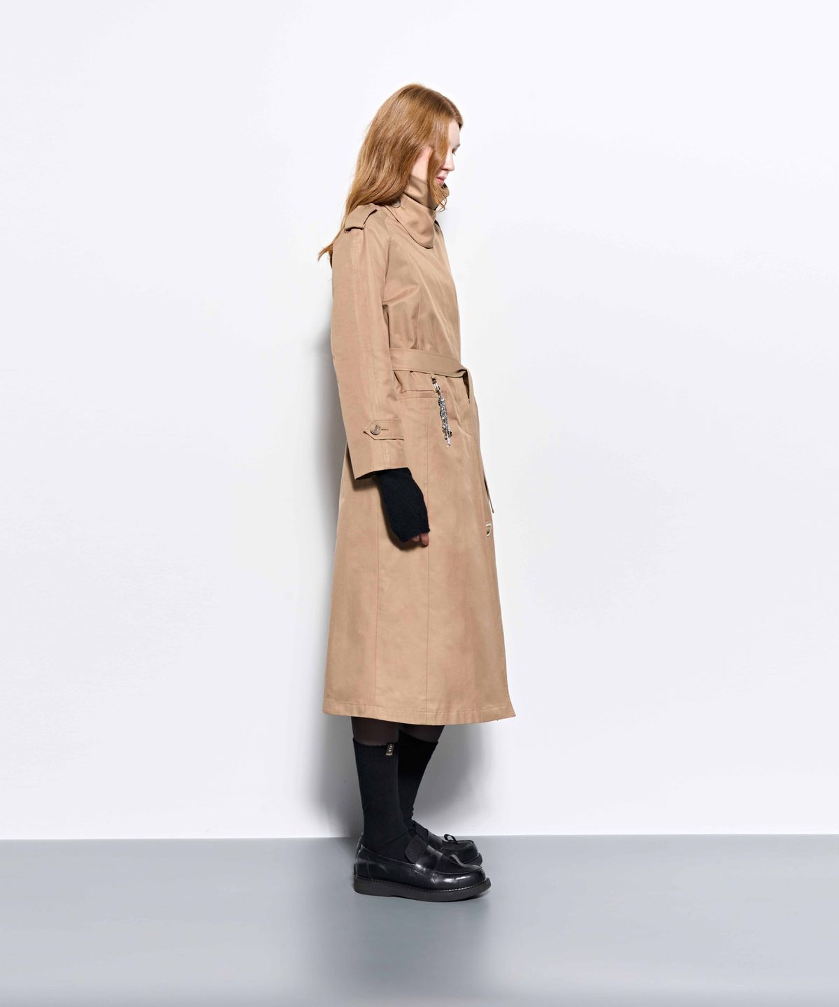 킴지수(KIMZISU) Throat Latch Trench Coat _ Beige