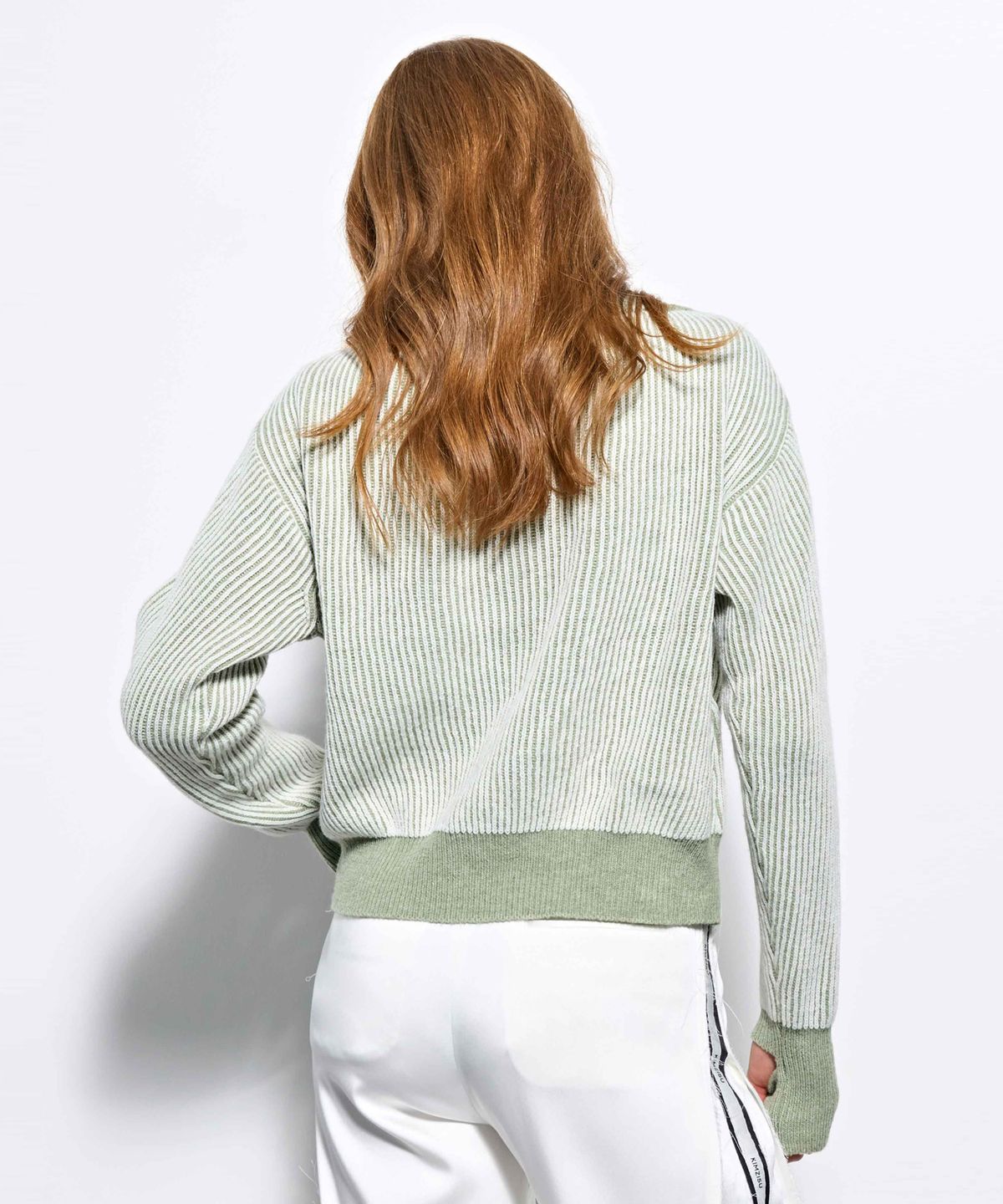 킴지수(KIMZISU) Melange Rib Knit Top _ Ivory