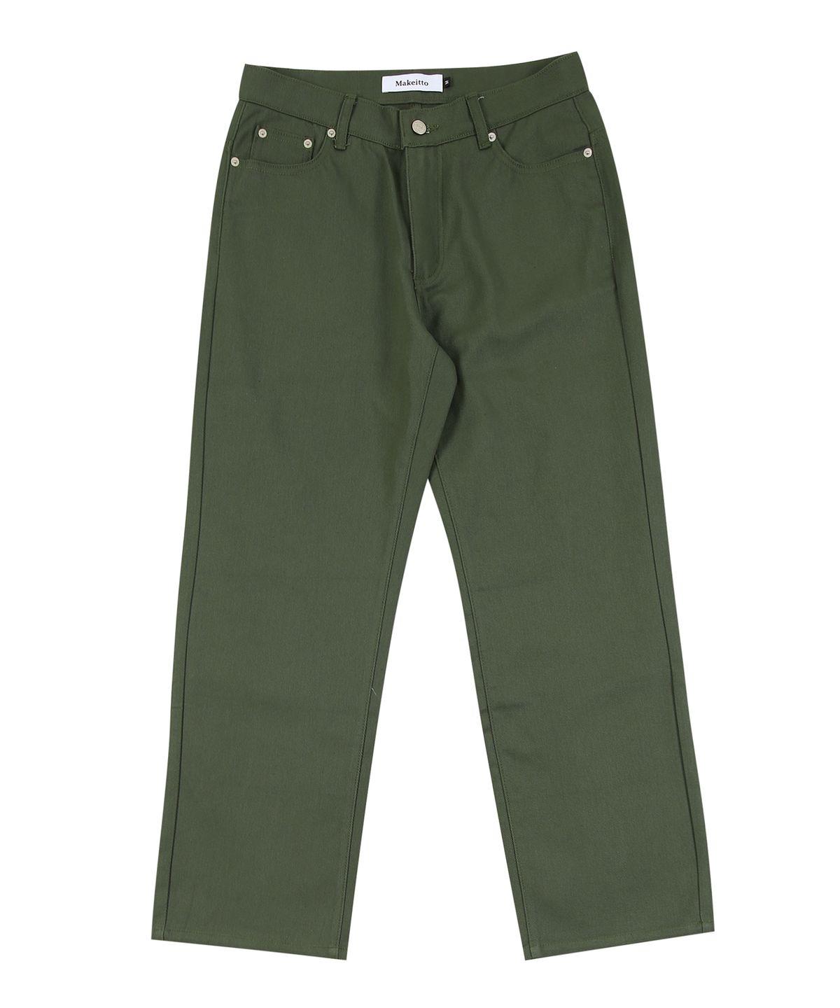 메이킷투(MAKEITTO) [원단 선택 가능]데일리 와이드 진 (KHAKI)