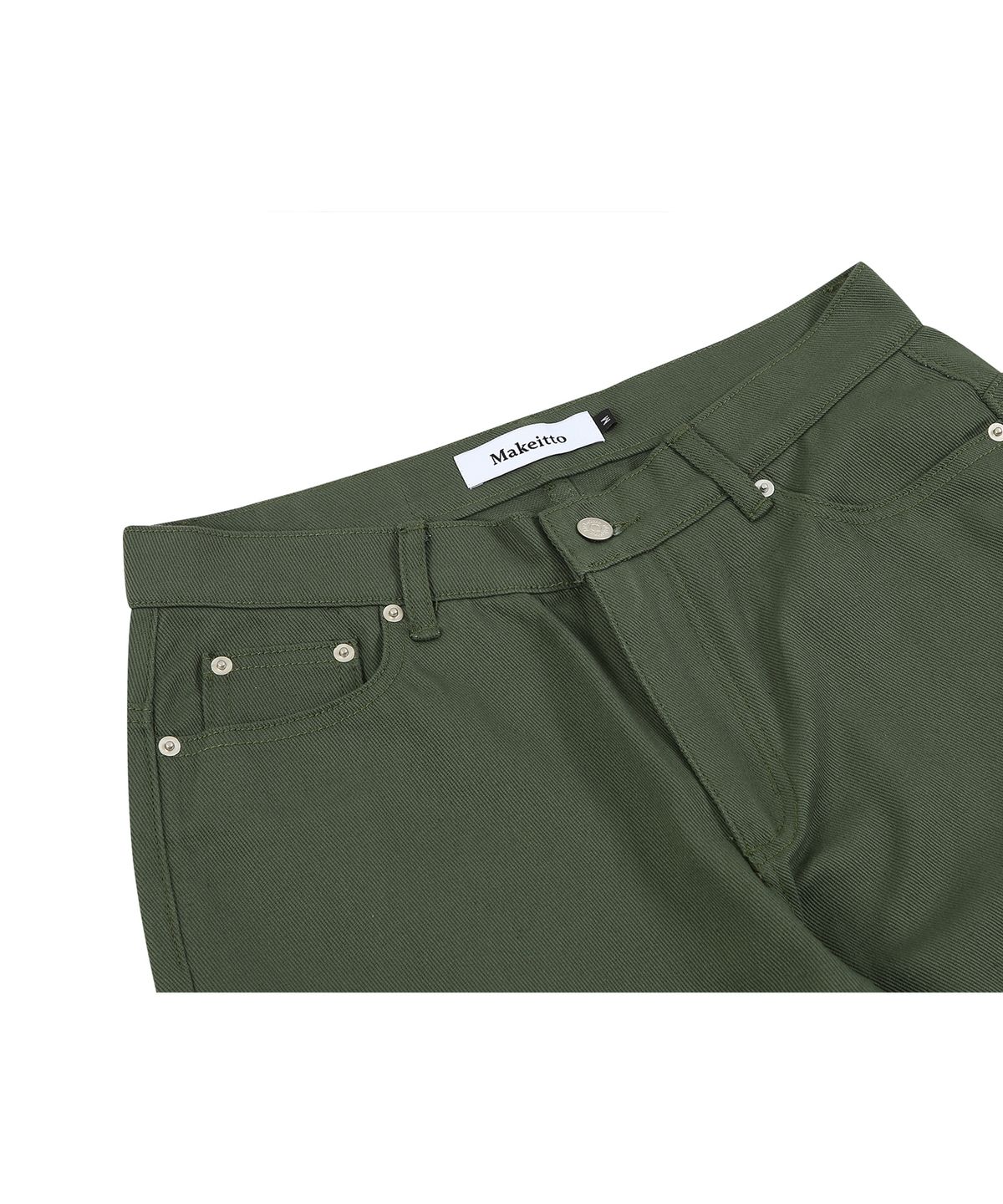 메이킷투(MAKEITTO) [원단 선택 가능]데일리 와이드 진 (KHAKI)