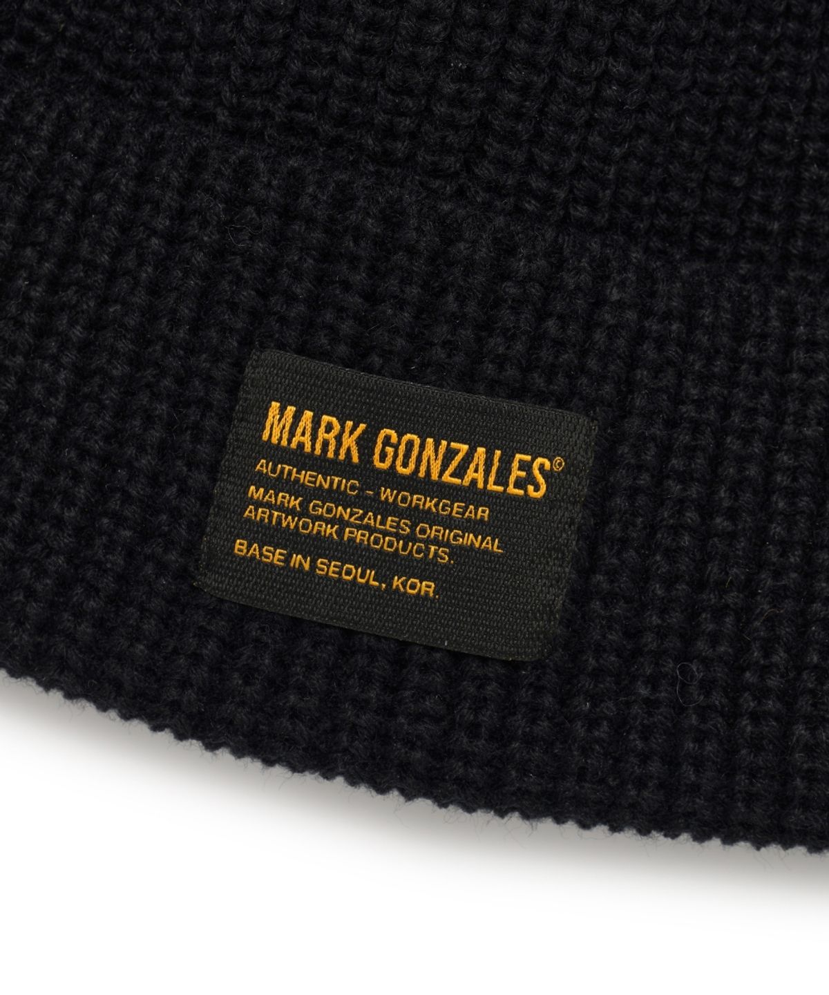마크곤잘레스(MARK GONZALES) Knit cuff beanie - BLACK