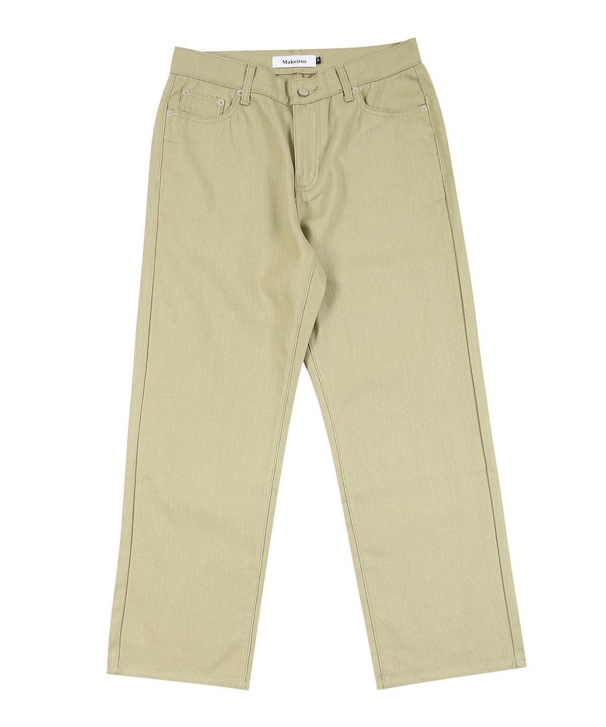 메이킷투(MAKEITTO) [원단 선택 가능]데일리 와이드 진 (KHAKI BEIGE)