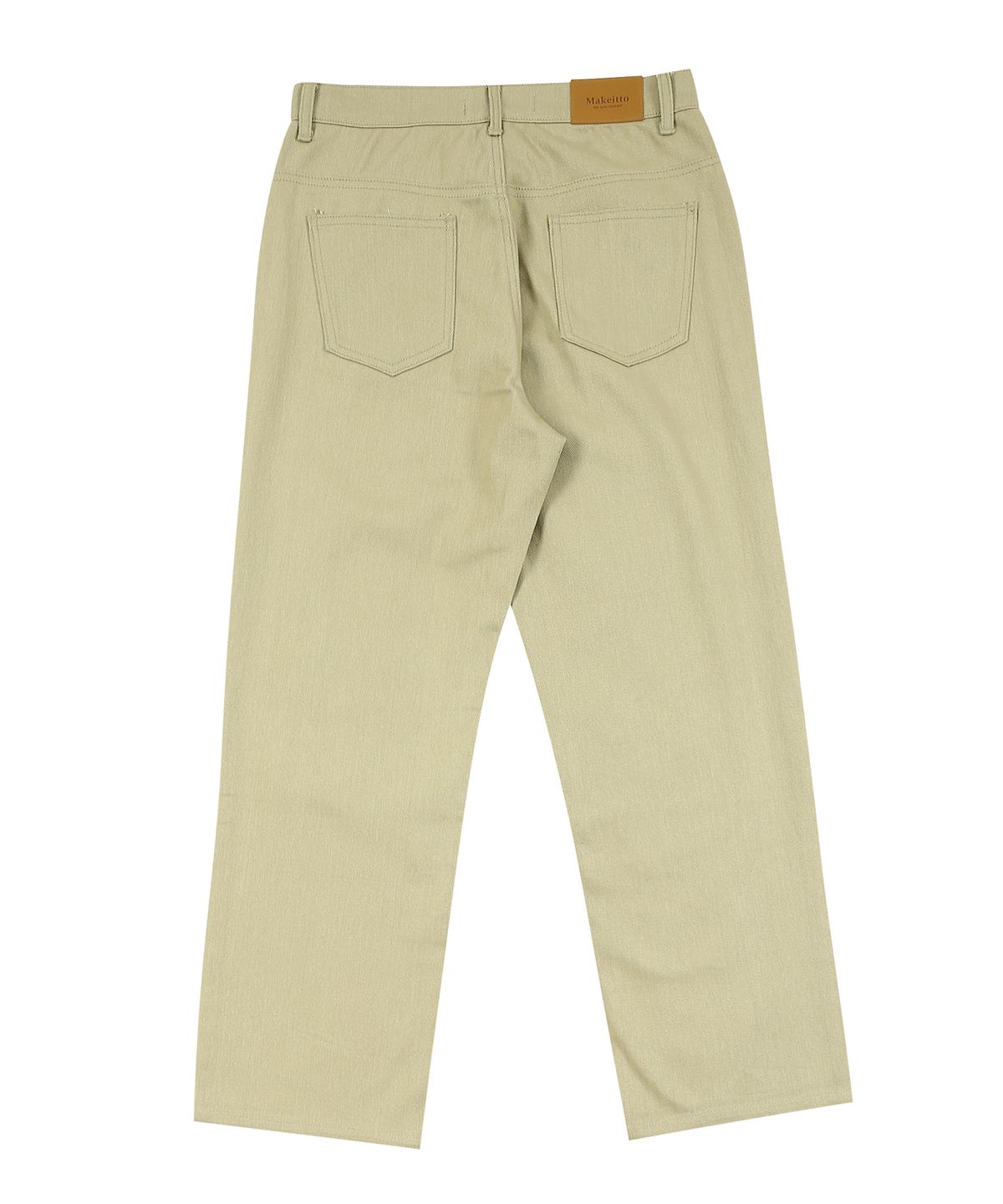 메이킷투(MAKEITTO) [원단 선택 가능]데일리 와이드 진 (KHAKI BEIGE)