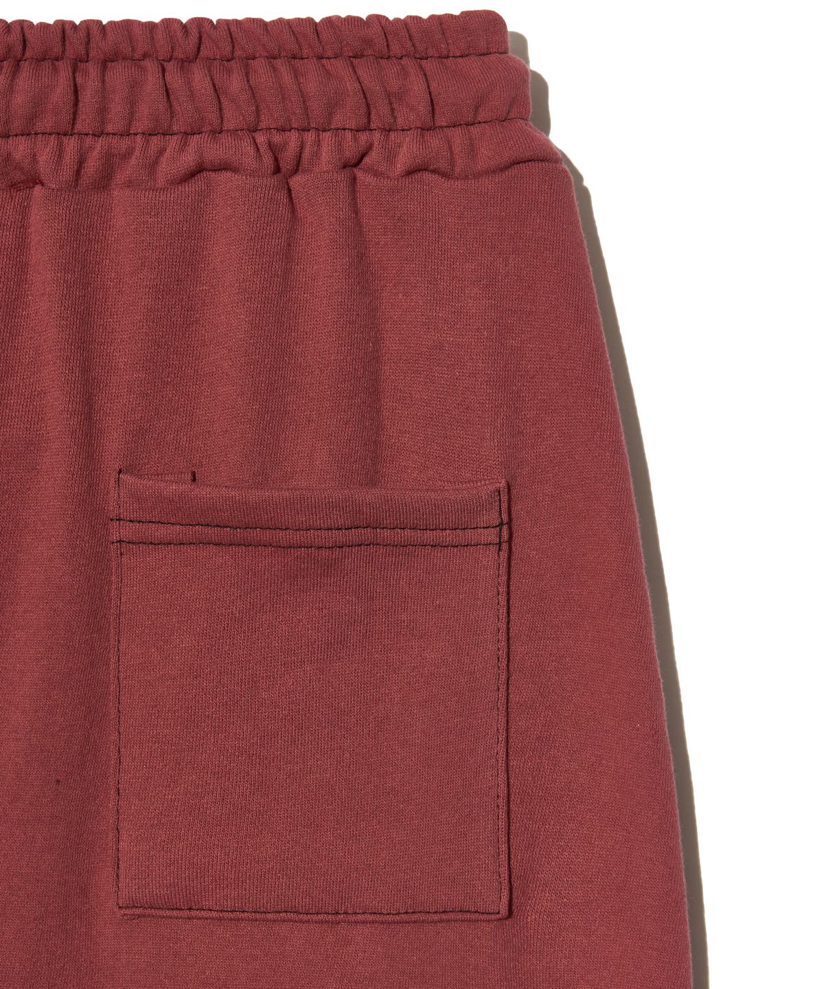 피스메이커(PIECE MAKER) STITCH SWEAT MAXI SKIRT (BURGUNDY)
