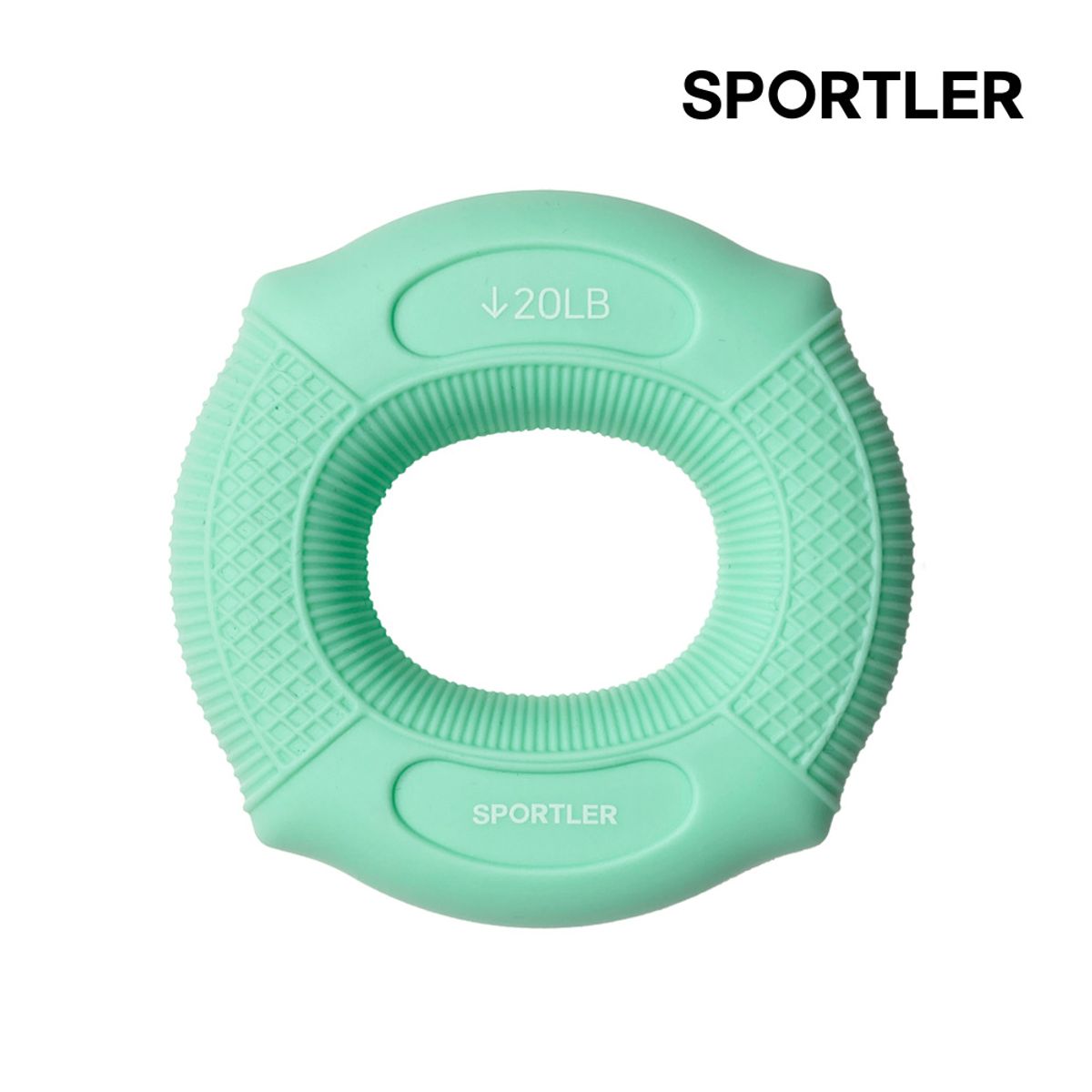 스포틀러(SPORTLER) 실리콘 듀얼 강도조절 악력기 세트(2개입)