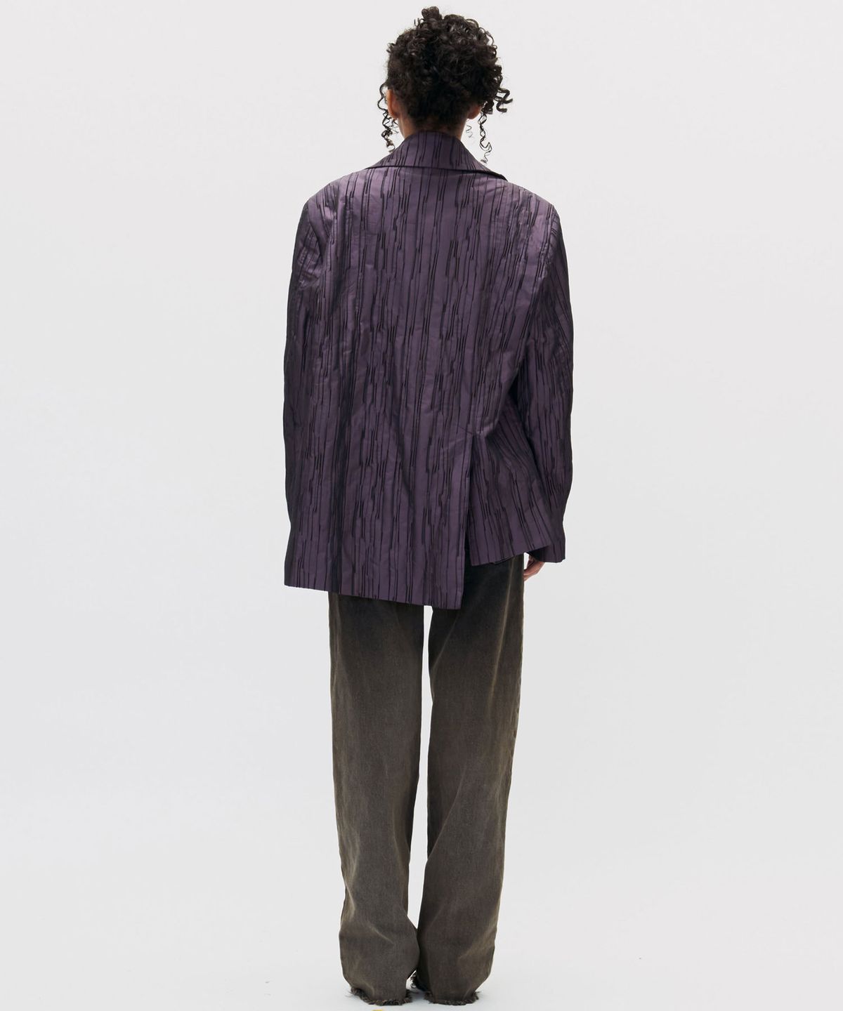 쎄쎄쎄(SETSETSET) CROSSOVER MANNISH JACKET WINE