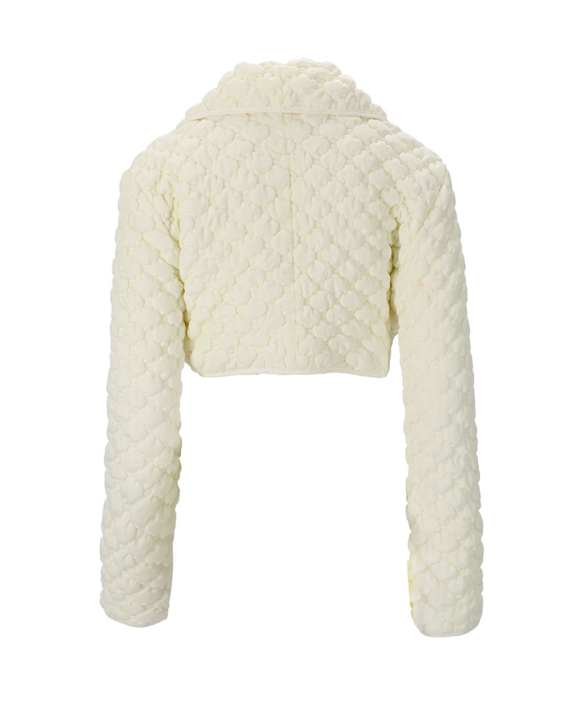 쎄쎄쎄(SETSETSET) SIGNATURE CROSSOVER SHIRRING PADING JACKET IVORY