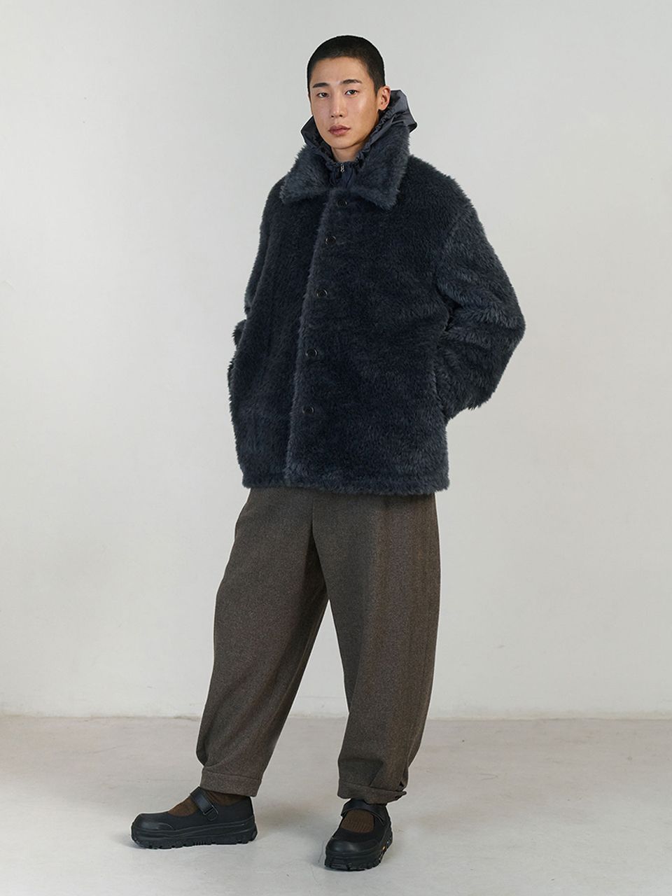 MUSINSA公式 | AMOMENTO FUR MID COAT
