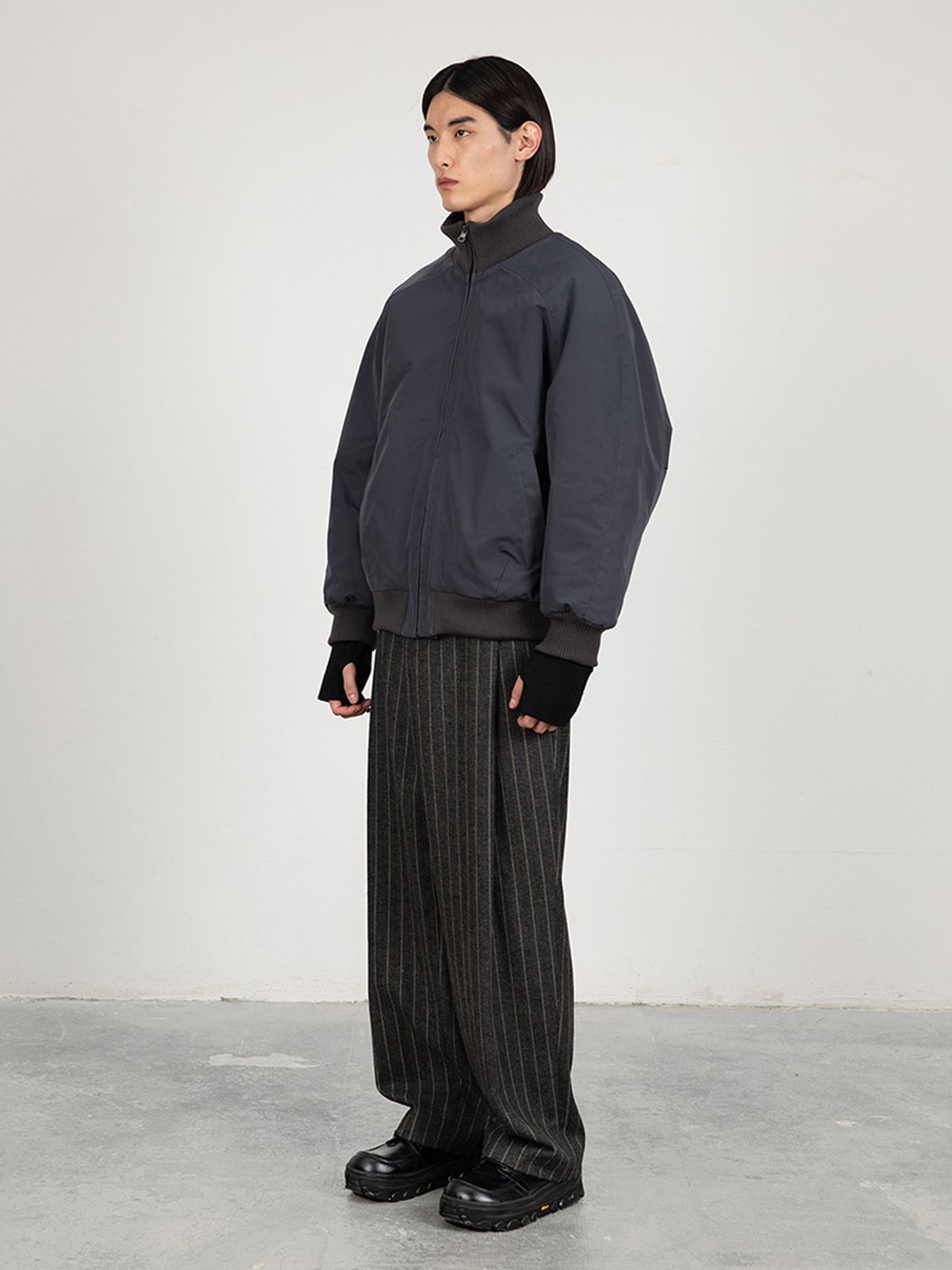 아모멘토(AMOMENTO) OVERSIZE REVERSIBLE SHEARLING JUMPER