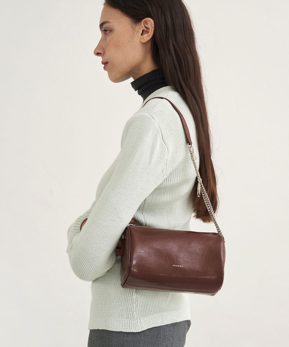 앤오즈(ANODDS) PIDI chain leather mini bag 5 color
