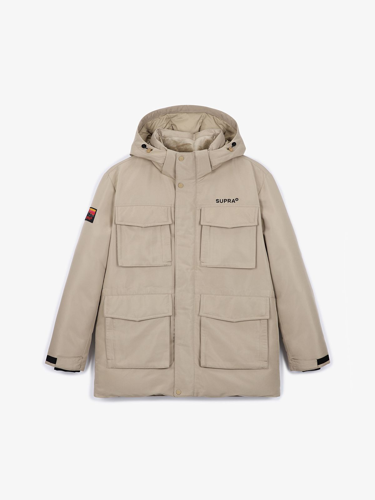 수프라(SUPRA) 아웃도어 4포켓 미드 다운 자켓(BROWN)