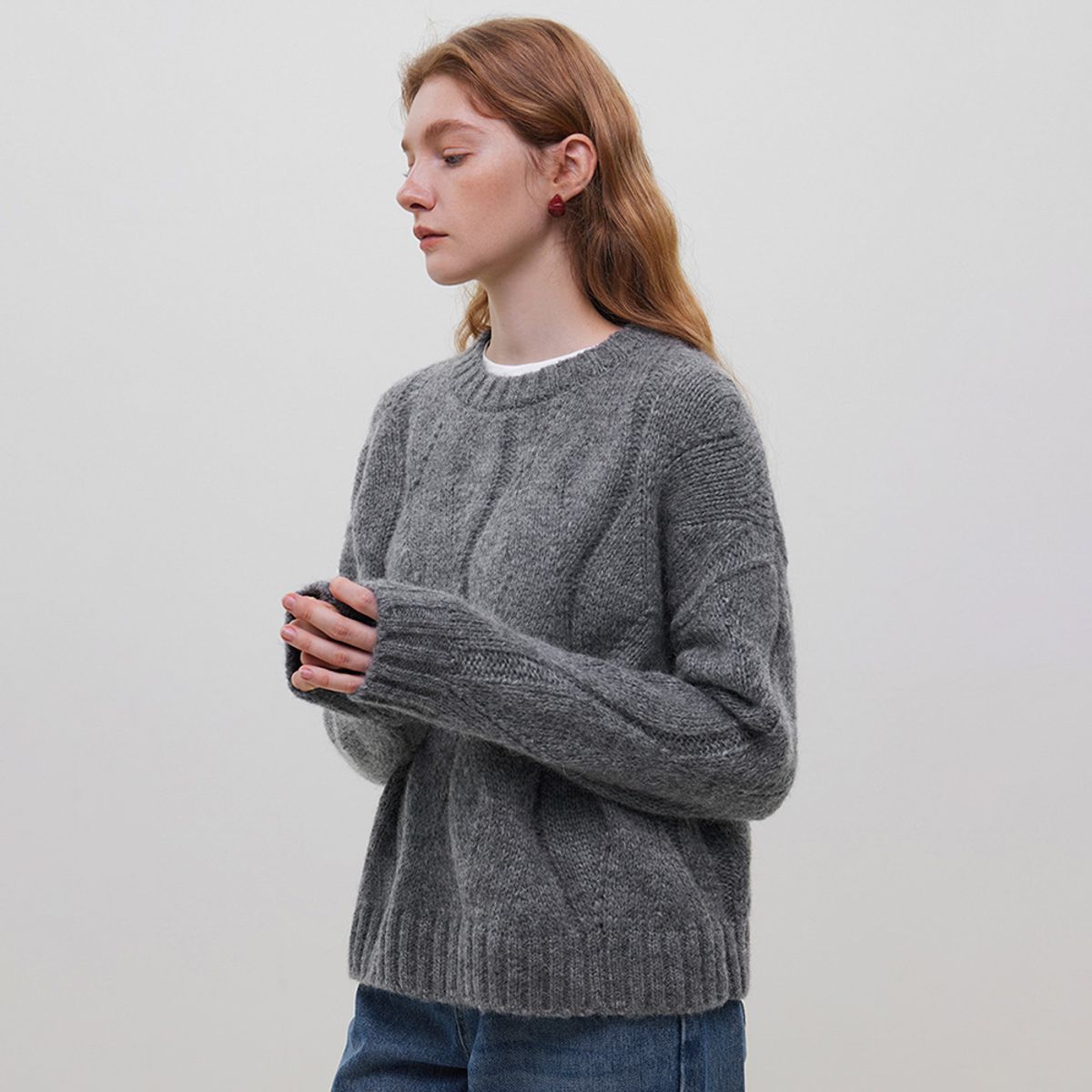 웬스데이딜라잇(WEDNESDAY DELIGHT) WD_Hollow wool sweater_2color