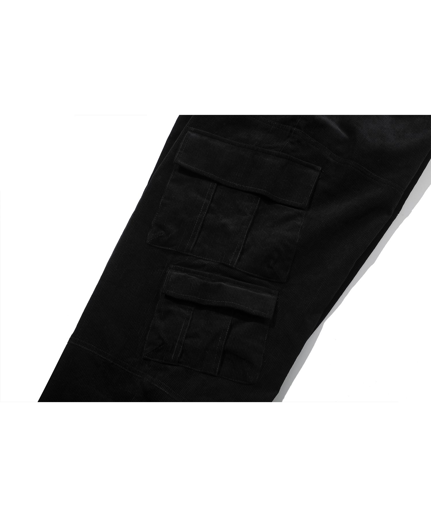 MUSINSA | CPGN STUDIO Corduroy Wide Over Cargo Pants Black