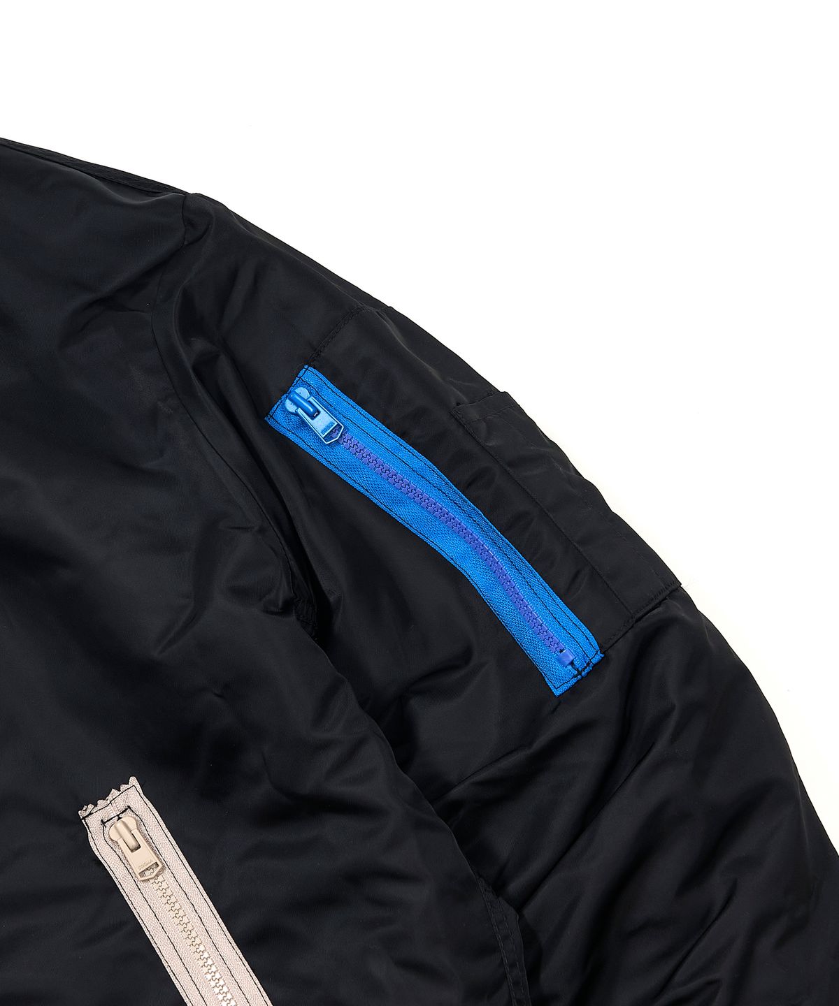 스티그마(STIGMA) ZIPPER OVERSIZED MA-1 JACKET BLACK