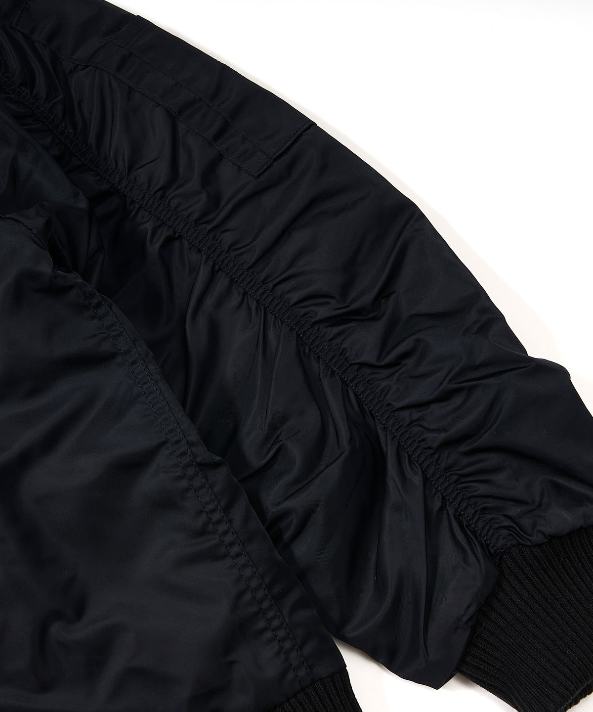 스티그마(STIGMA) ZIPPER OVERSIZED MA-1 JACKET BLACK