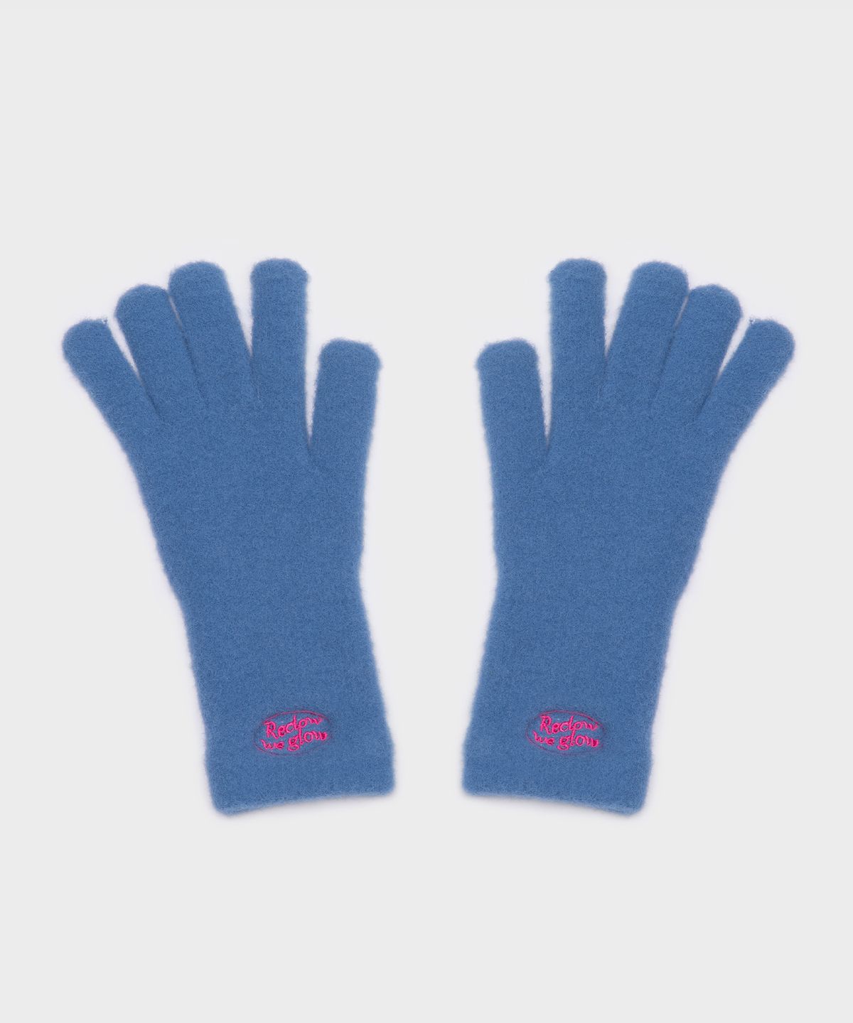 리끌로우(RECLOW) RC FLUFFY LOGO 장갑 BLUE