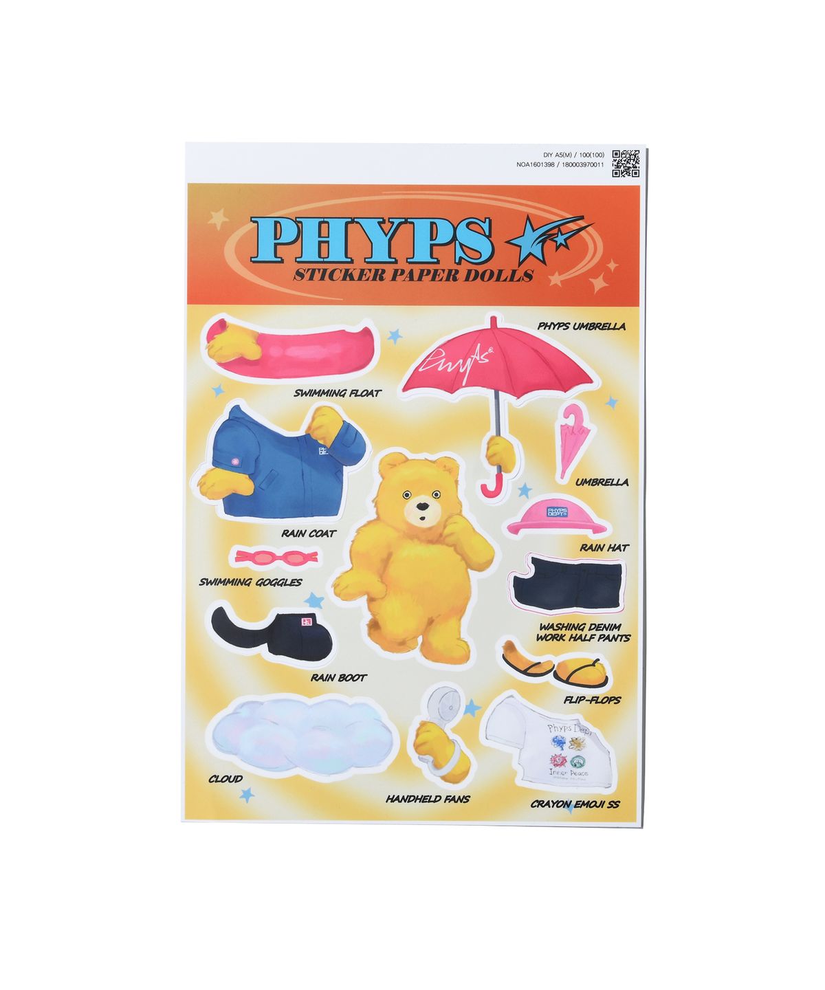 핍스마트(PHYPS MART) INNERPEACE BEAR PHONE CASE + STICKER SET