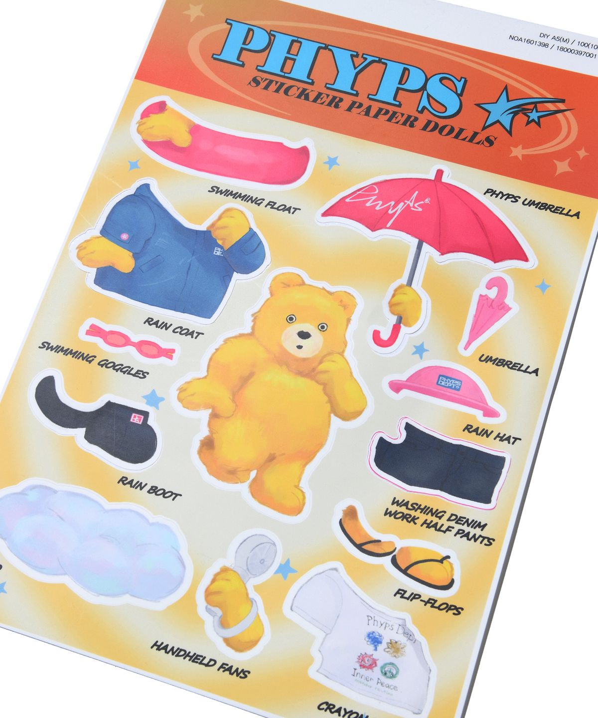 핍스마트(PHYPS MART) INNERPEACE BEAR PHONE CASE + STICKER SET
