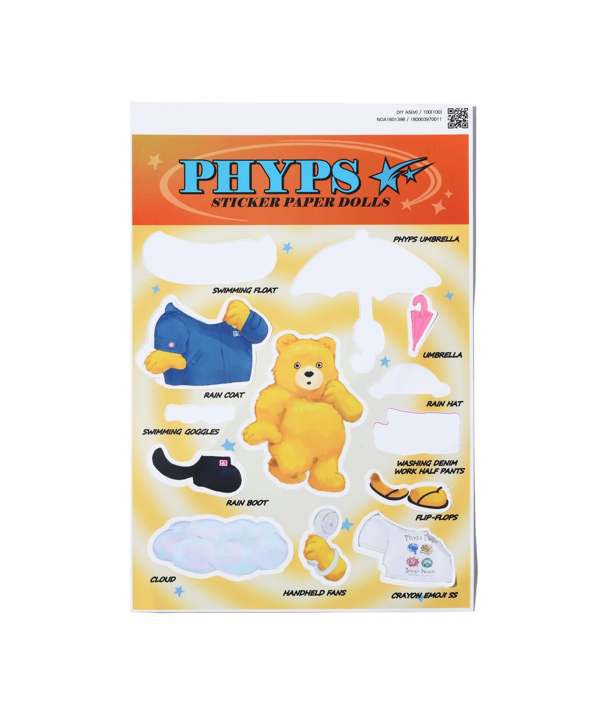 핍스마트(PHYPS MART) INNERPEACE BEAR PHONE CASE + STICKER SET