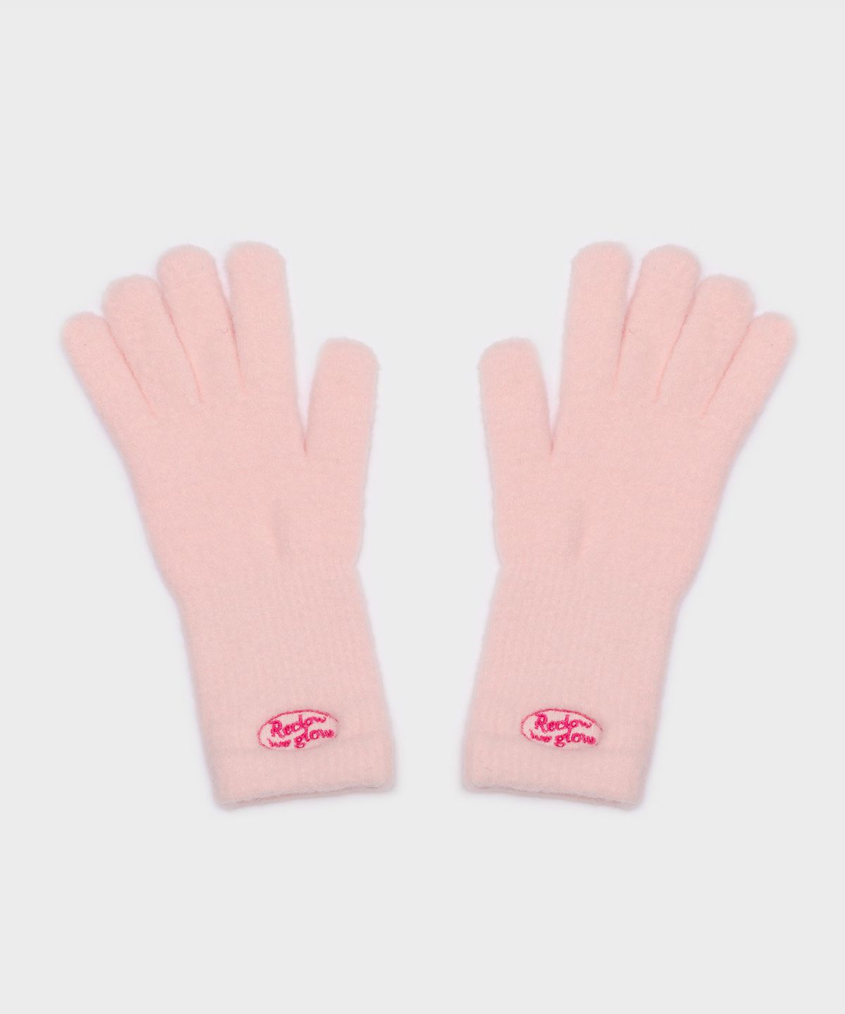 리끌로우(RECLOW) RC FLUFFY LOGO 장갑 PINK