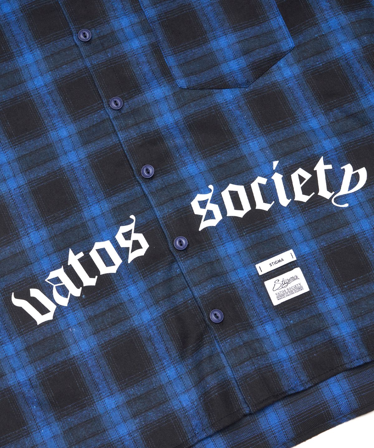 스티그마(STIGMA) VATOS OVERSIZED LONG SLEEVES SHIRTS BLUE