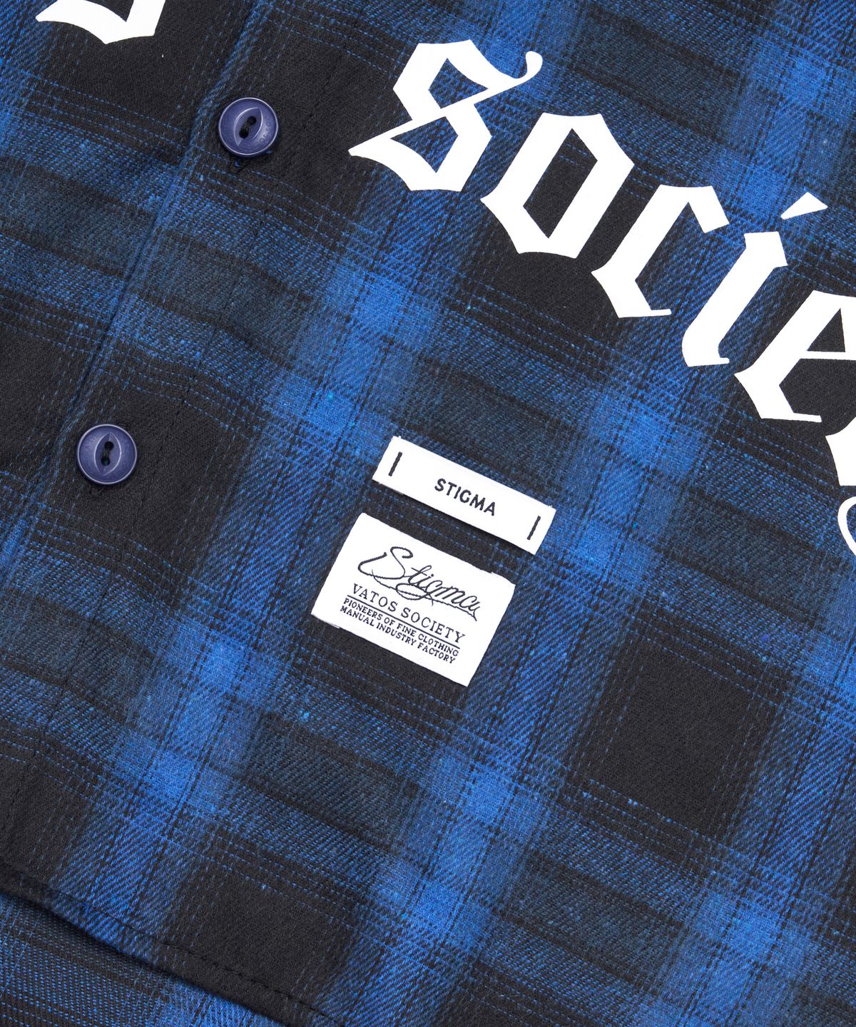 스티그마(STIGMA) VATOS OVERSIZED LONG SLEEVES SHIRTS BLUE