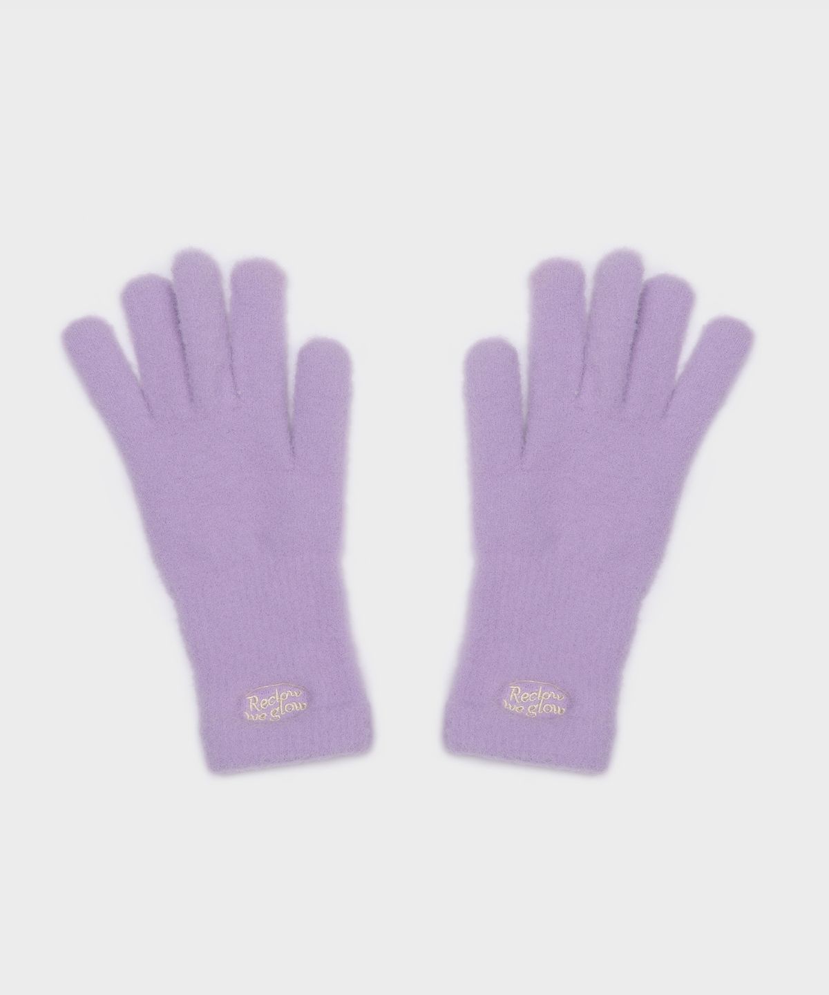 리끌로우(RECLOW) RC FLUFFY LOGO 장갑 PURPLE