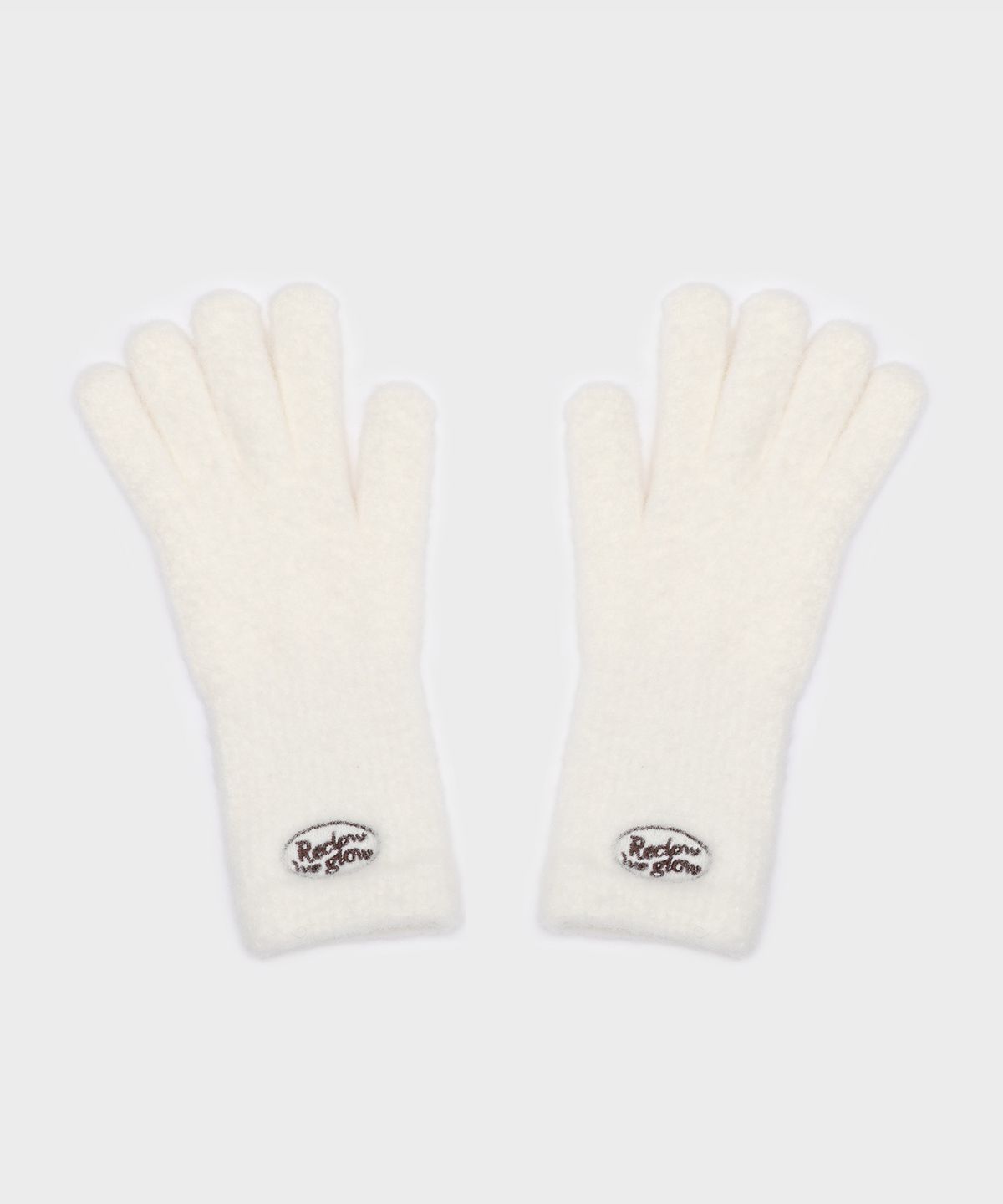 리끌로우(RECLOW) RC FLUFFY LOGO 장갑 WHITE