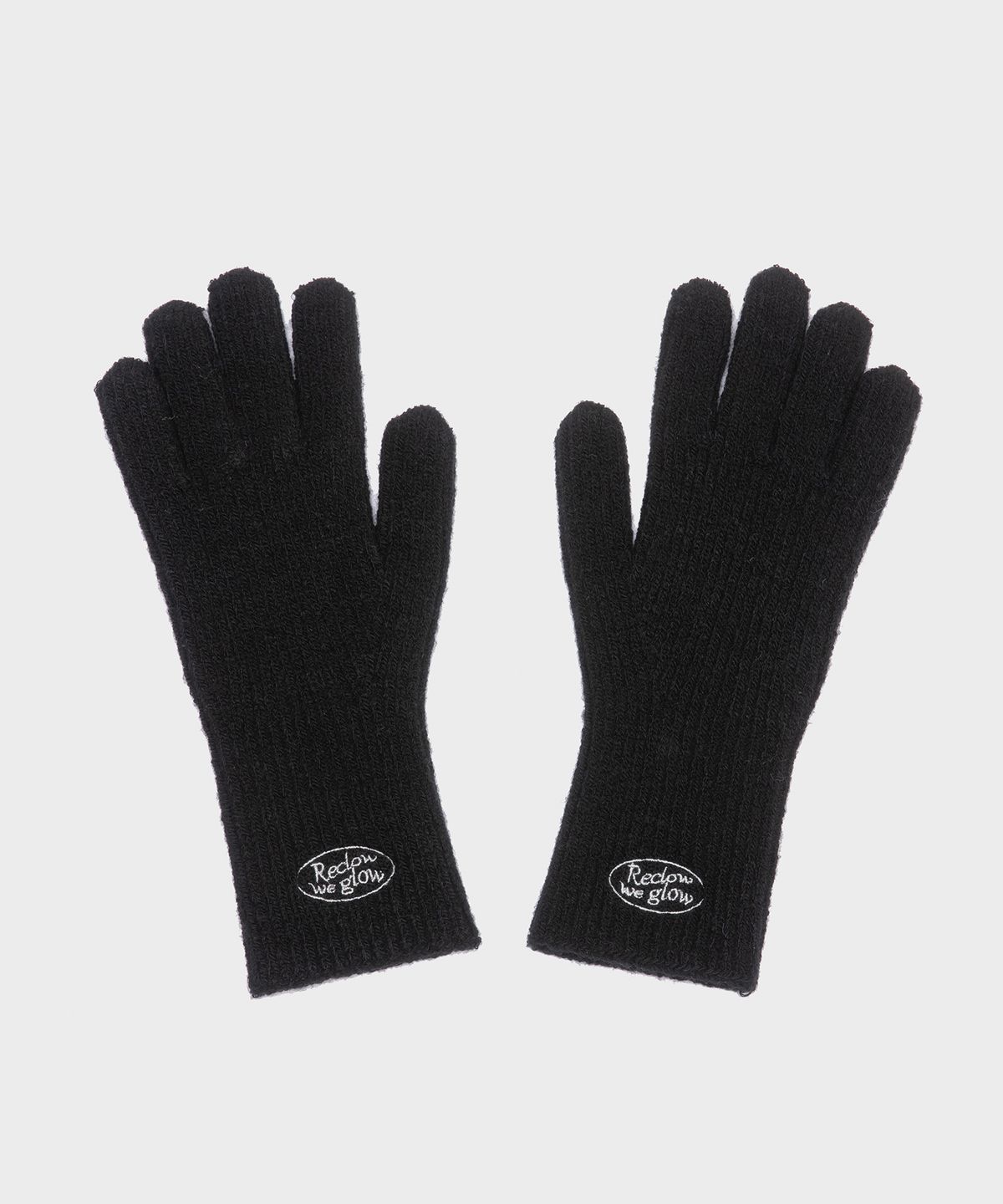 리끌로우(RECLOW) RC KNIT LOGO 장갑 BLACK