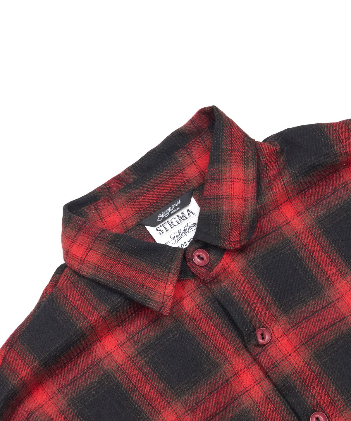 스티그마(STIGMA) VATOS OVERSIZED LONG SLEEVES SHIRTS RED